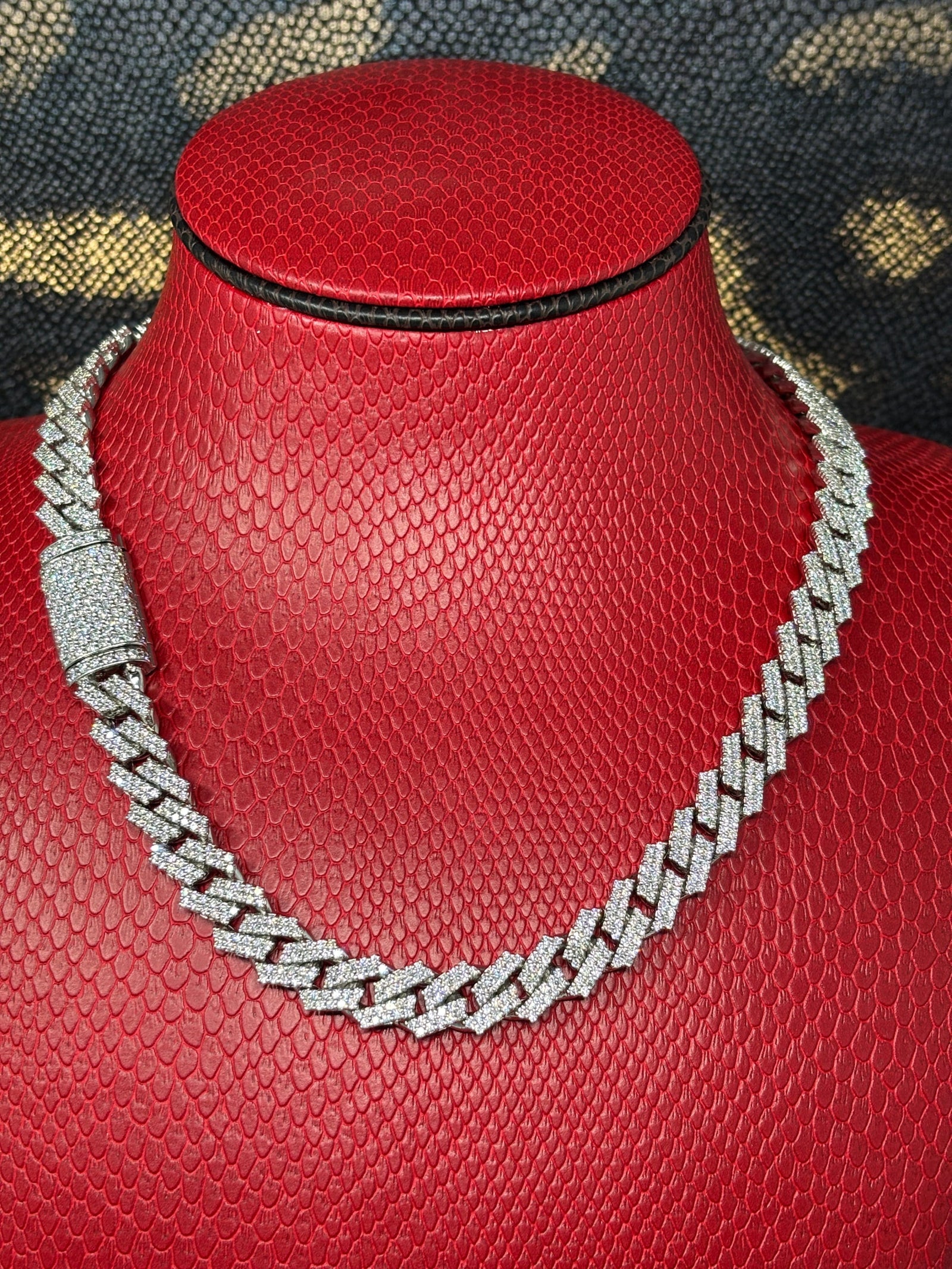 10.5mm Cuban prong diamant