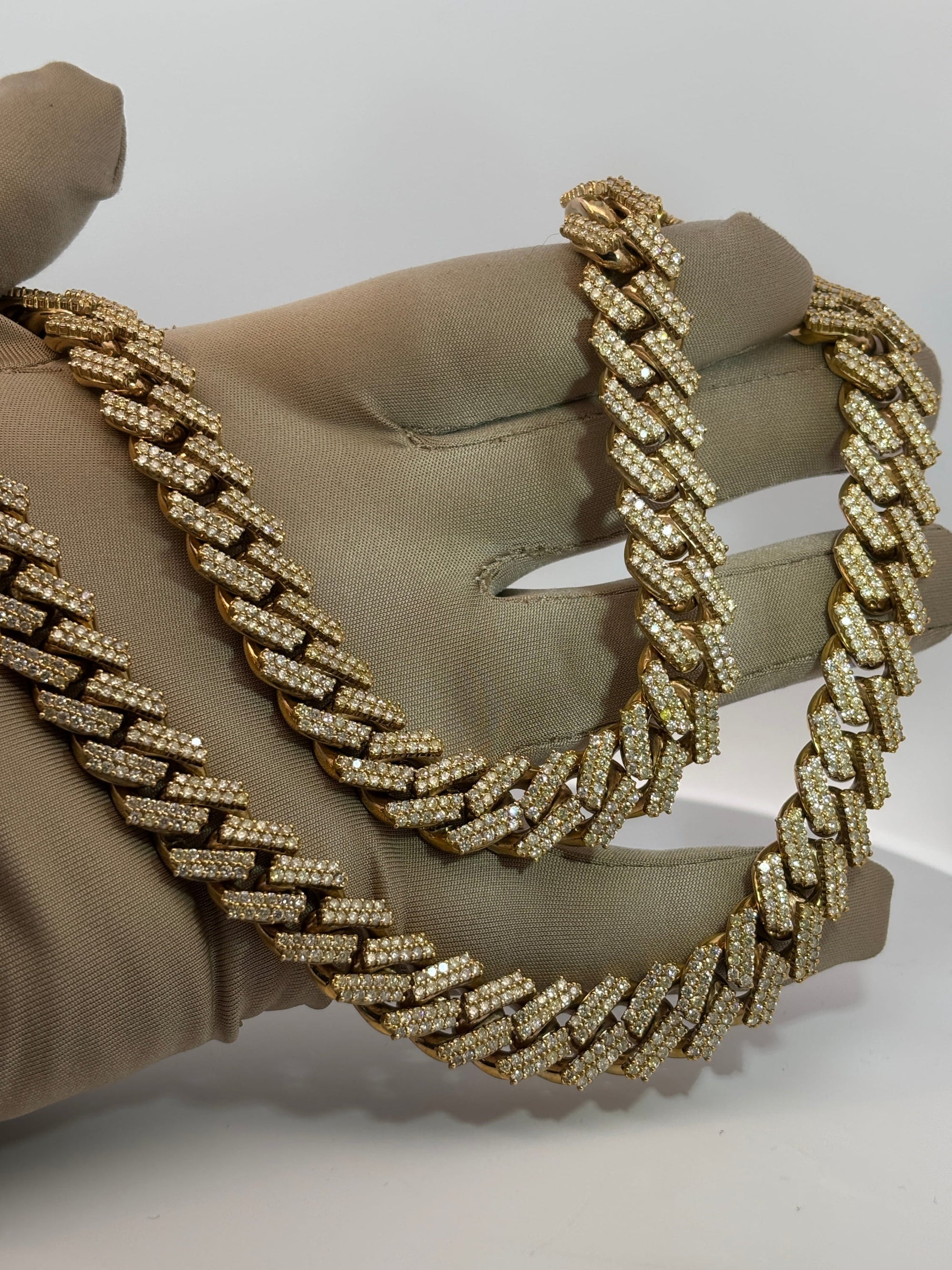 Bijoux Liquidation | Neuf 14mm cuban prong diamant
