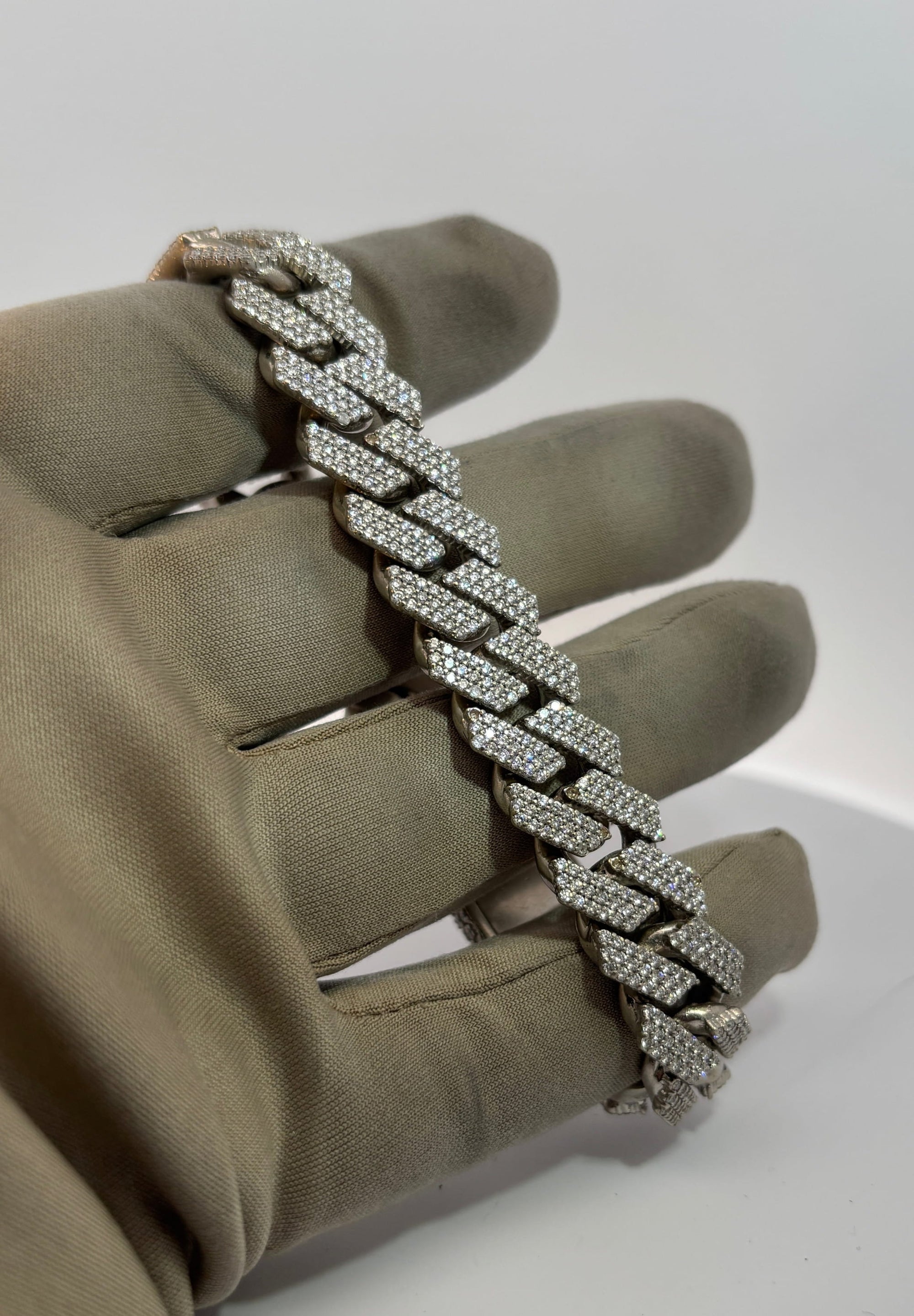 Bijoux Seconde Main | Remise à Neuf 15mm bracelet cuban diamant