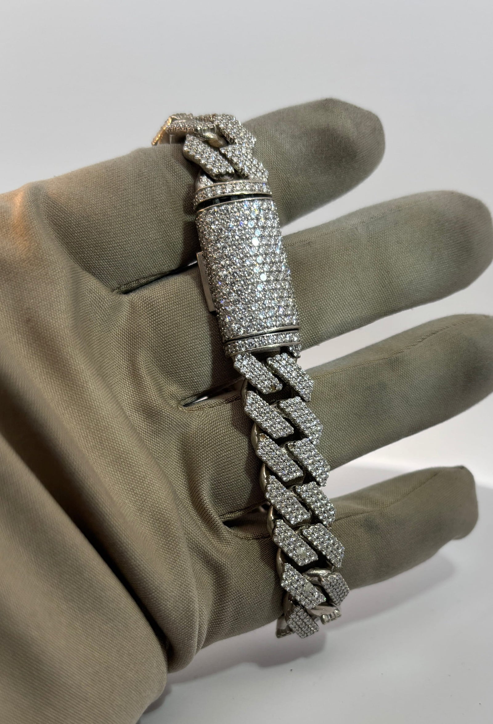 Bijoux Seconde Main | Remise à Neuf 15mm bracelet cuban diamant