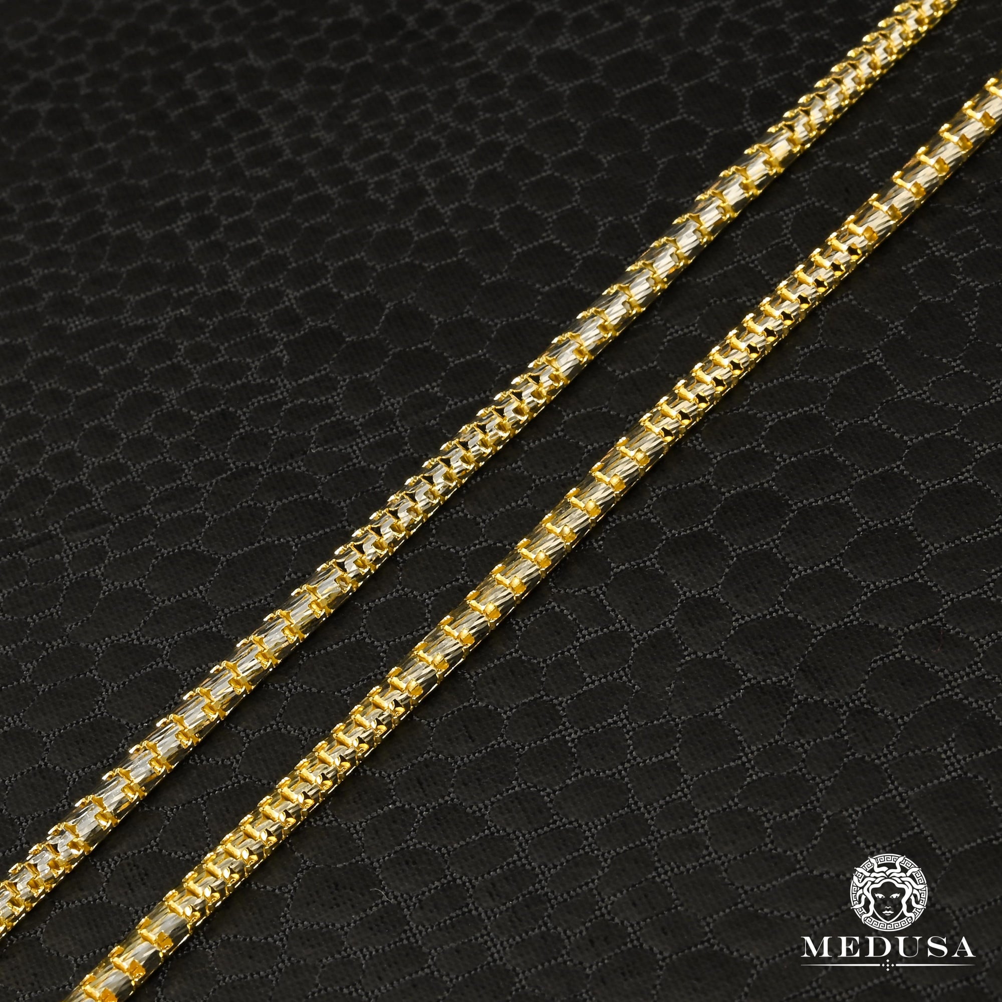 Chaîne en Or 10K | Chaîne 2.5mm Crocodile Chain 2 Tons