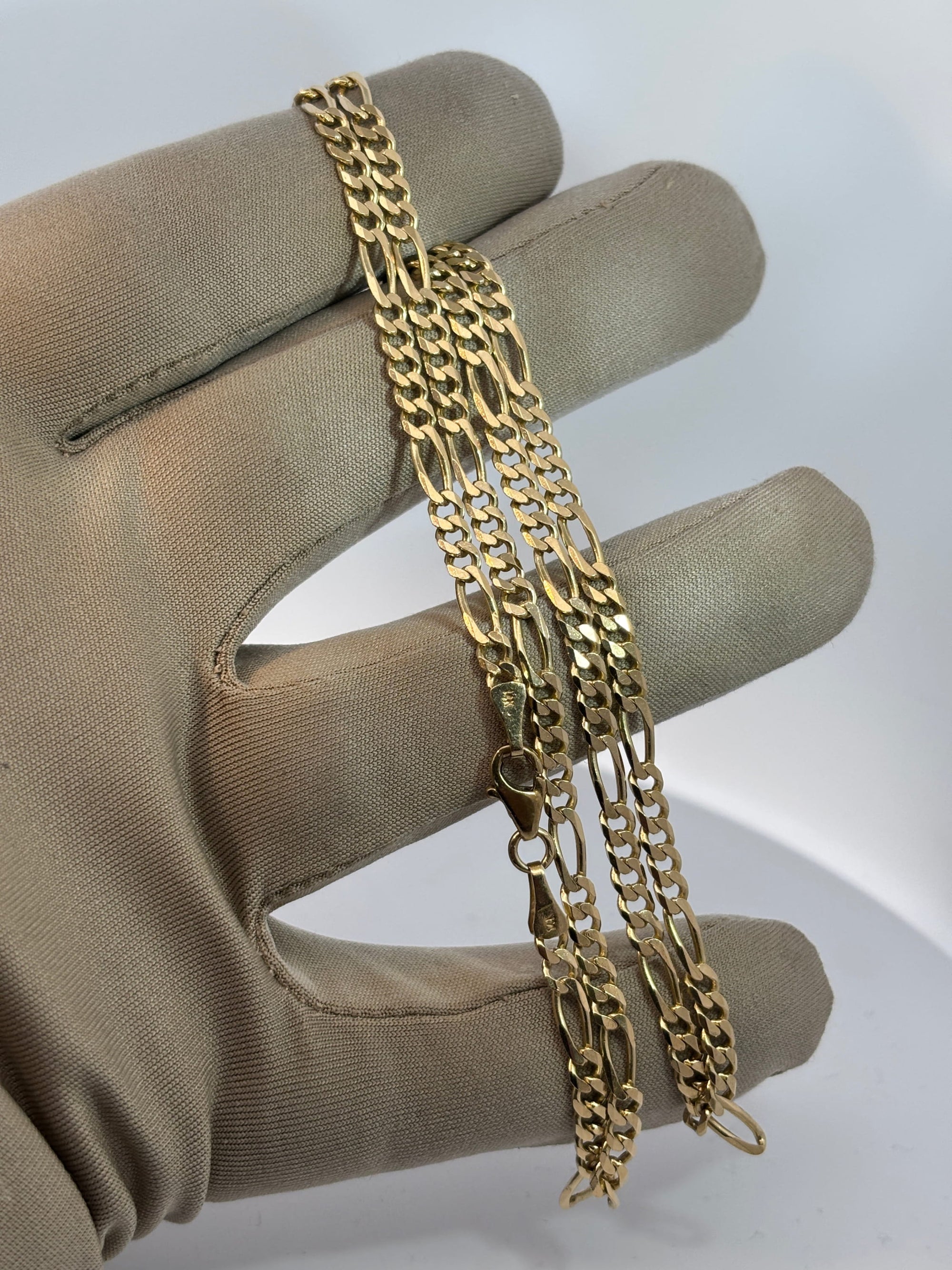 Bijoux Liquidation | Remise à Neuf 3.5mm Figaro solid 14k