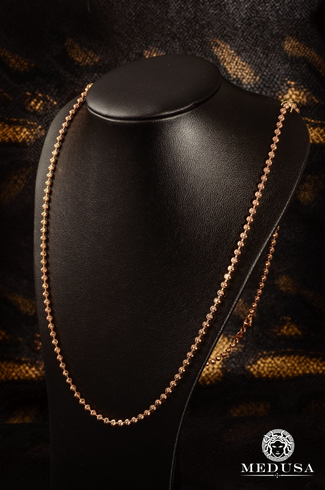 3mm Ball Moon Cut Rose Gold 