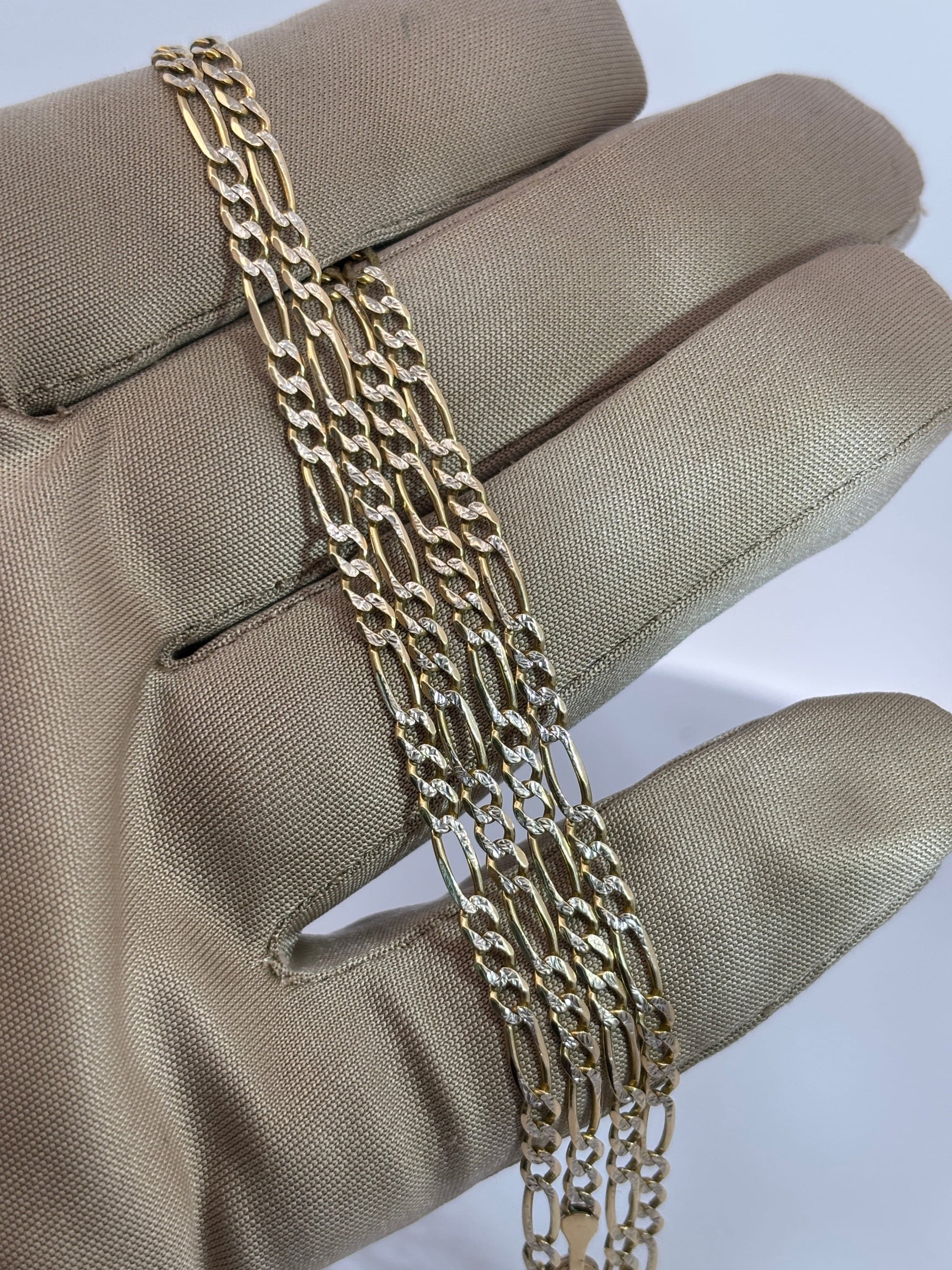 Bijoux Liquidation | Remise à Neuf 3mm figaro 2 tons