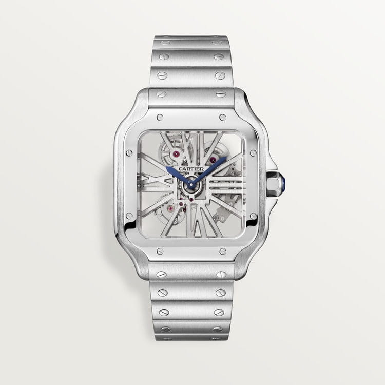 Montre Cartier | Montre Homme 40mm Cartier Santos Skeleton Stainless