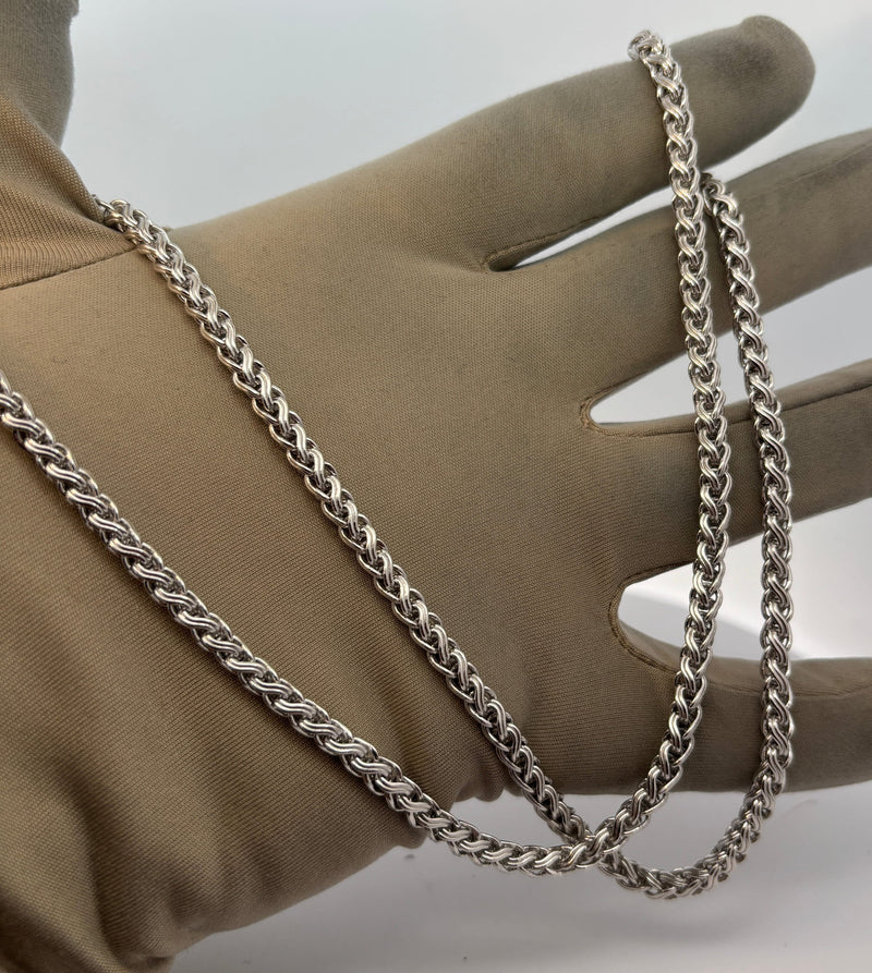 Bijoux Liquidation | Neuf 5mm Fancy wheat chain Platine