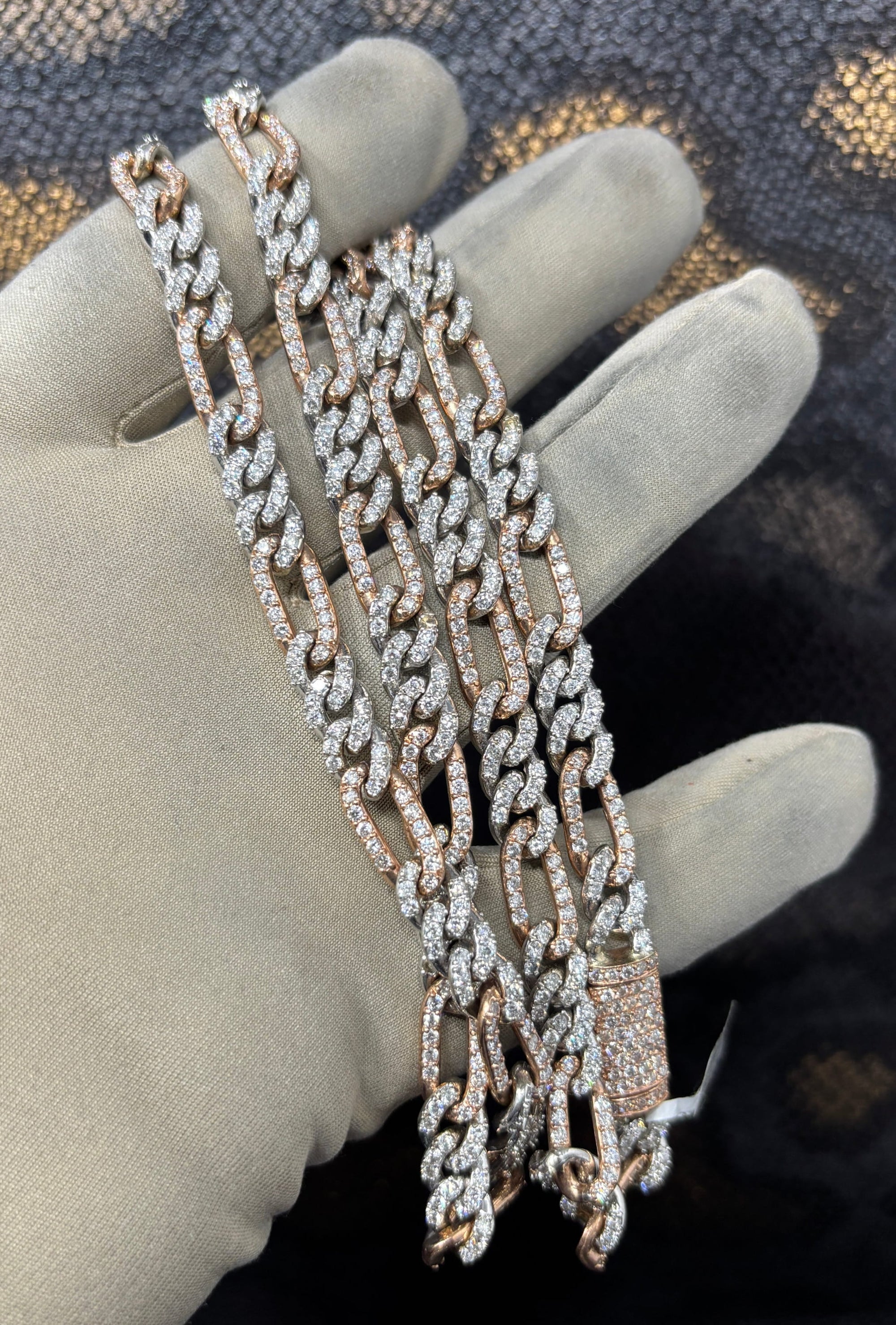 Bijoux Liquidation | Neuf 7.5mm Figaro diamant