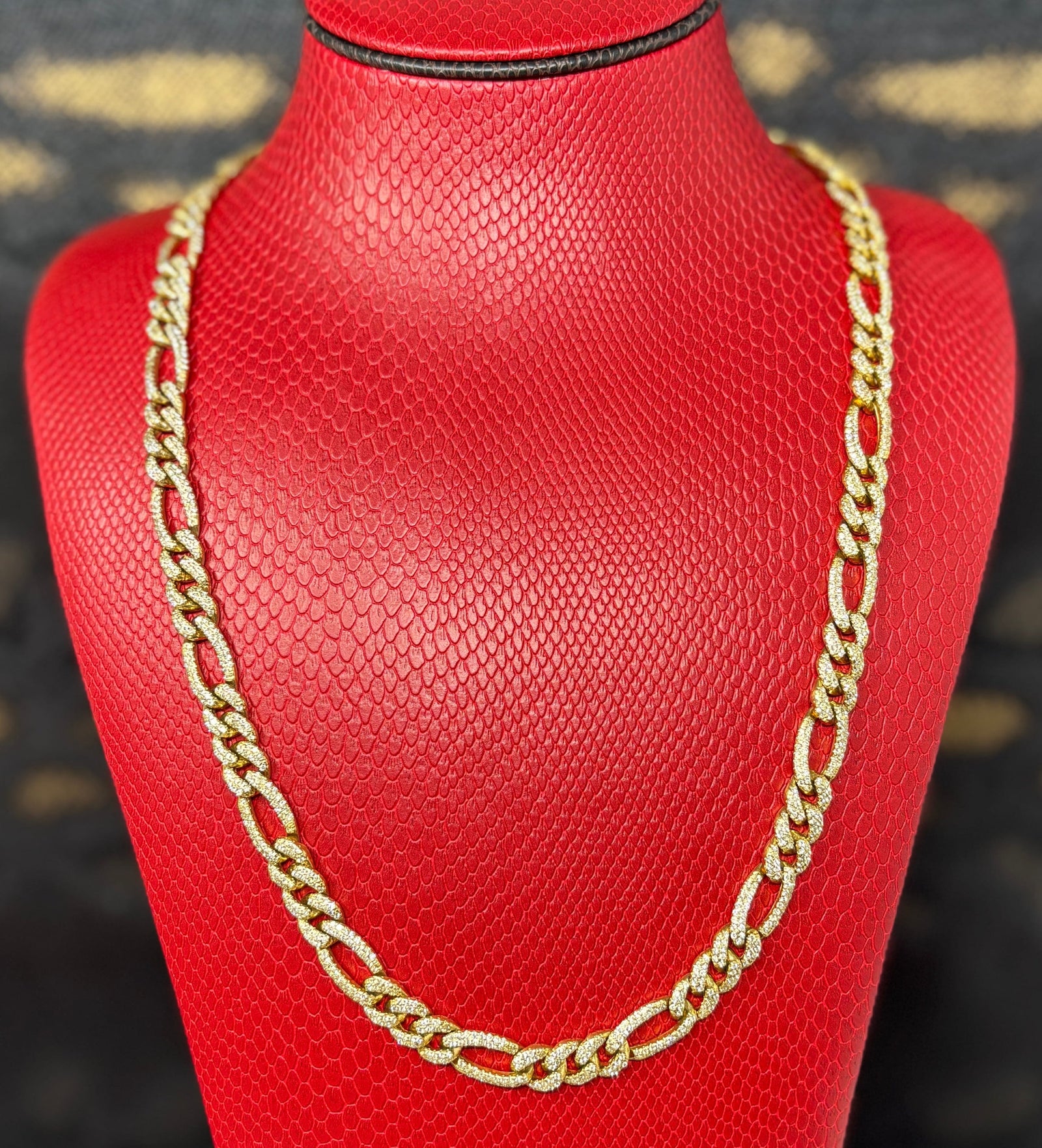 Bijoux Liquidation | Neuf 9mm figaro diamant