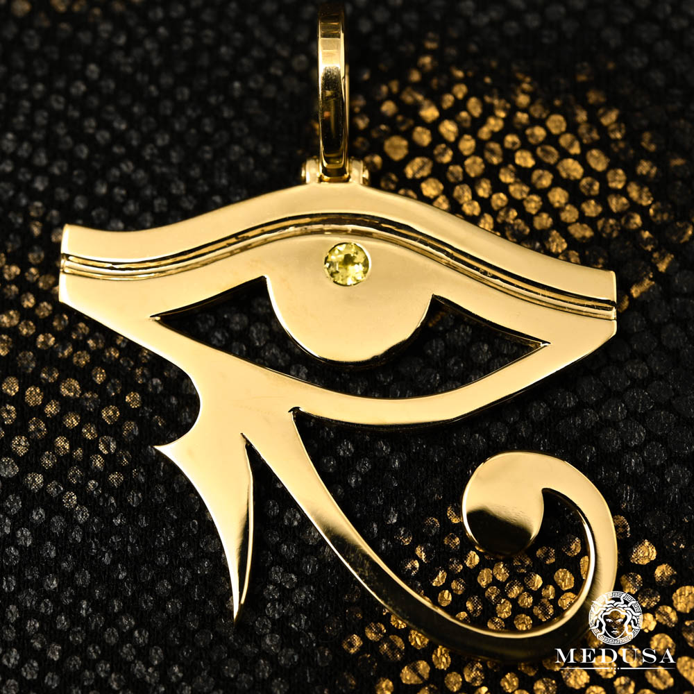 Pendentif Oeil Horus en Or Jaune 10K