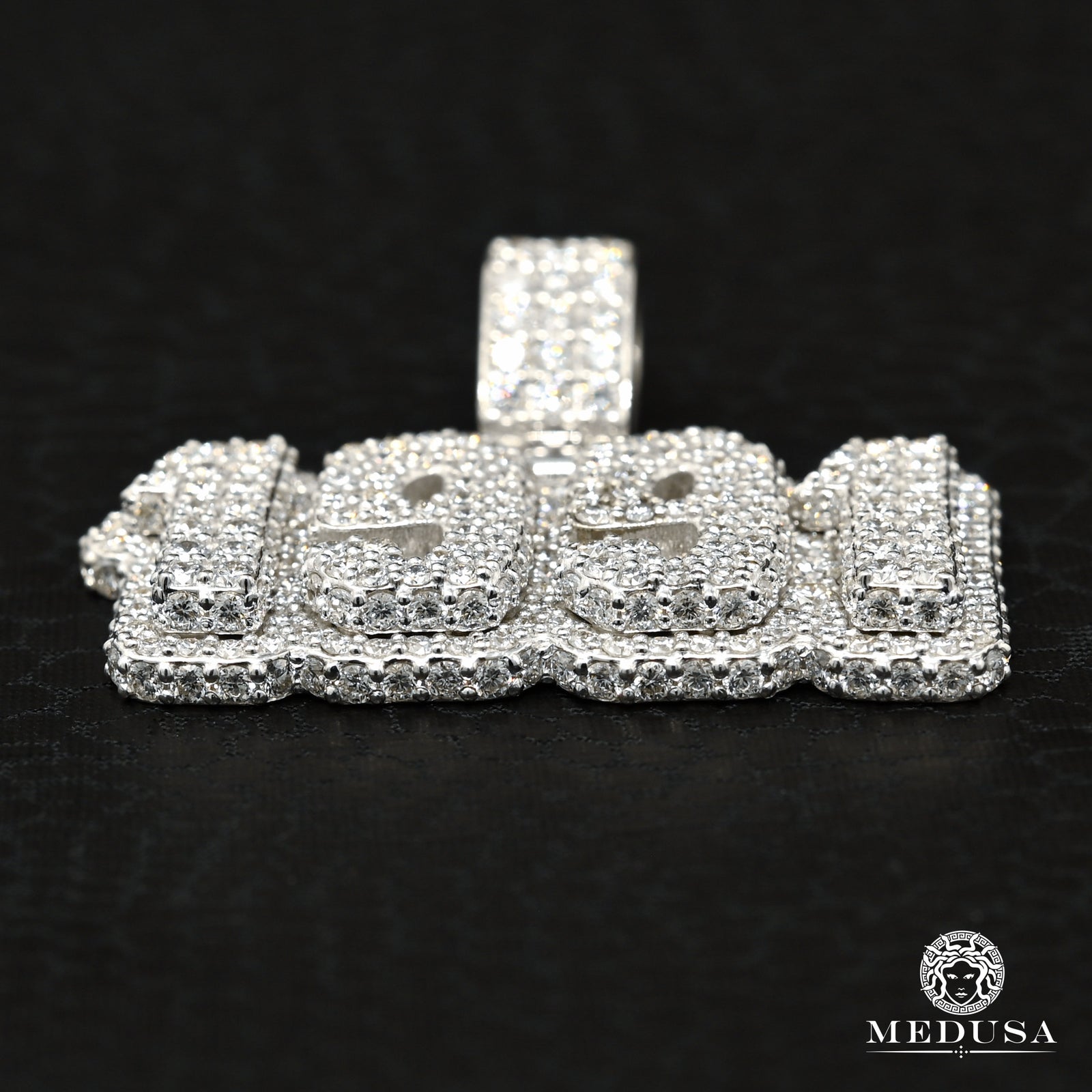 Pendentif 1991 Diamant VVS1 OR Blanc 14K Medusa