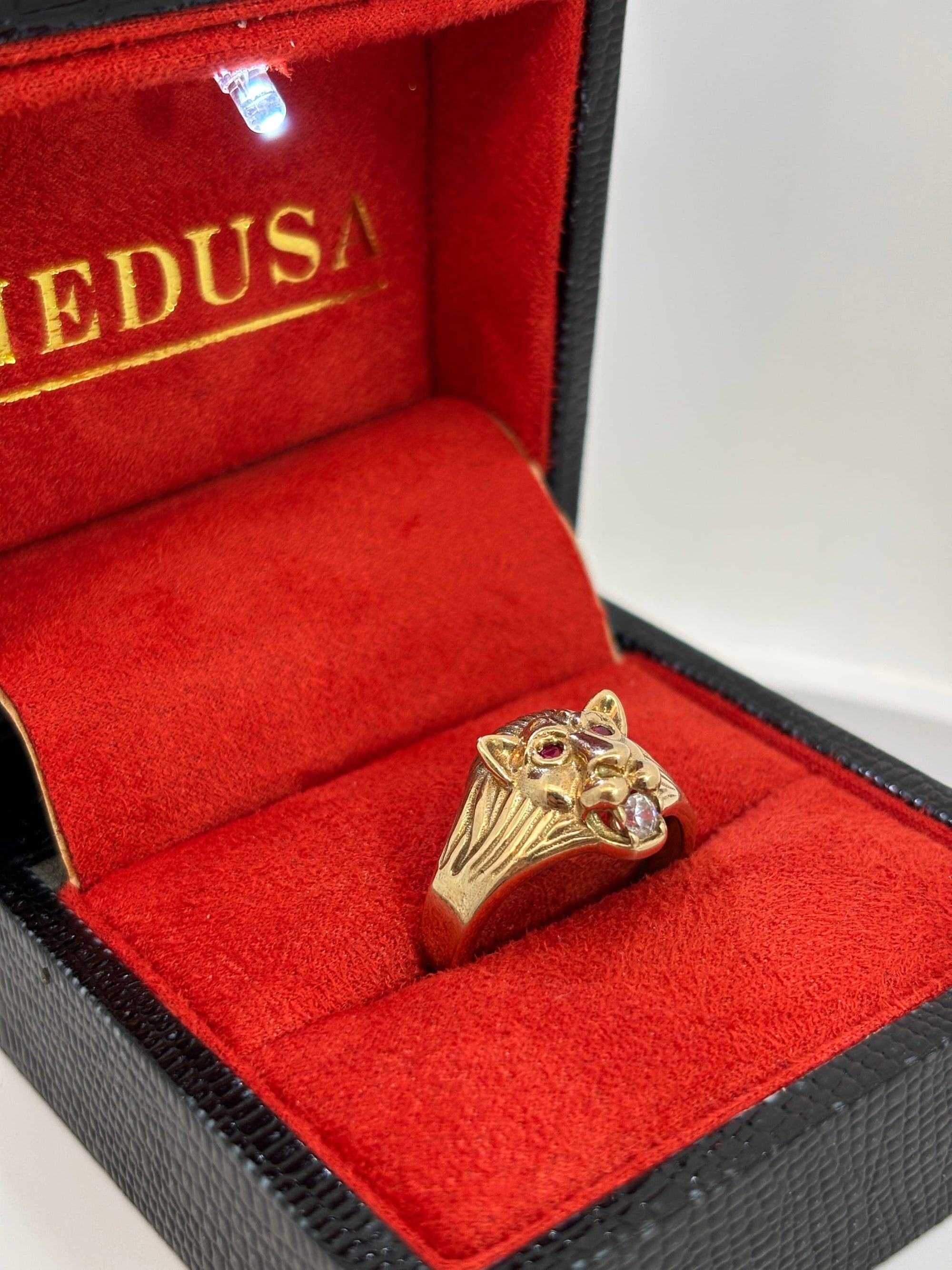 Bijoux Seconde Main | Remise à Neuf Bague lion zircon