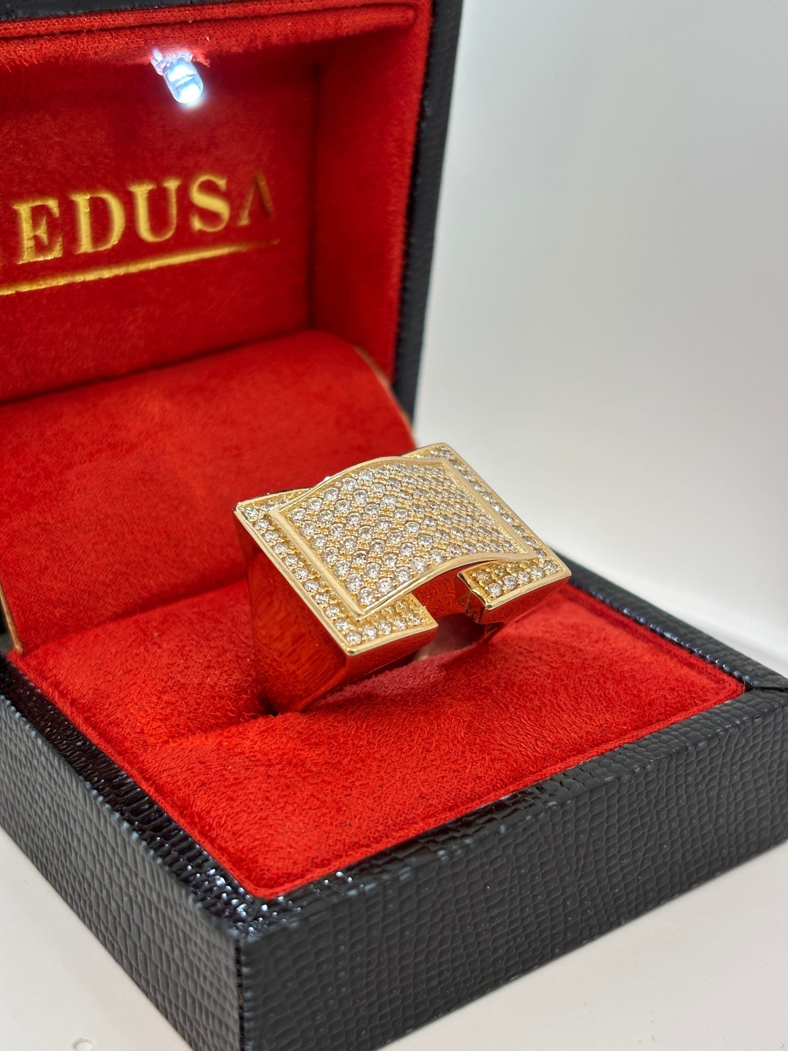 Bijoux Liquidation | Neuf Bague Square Diamant