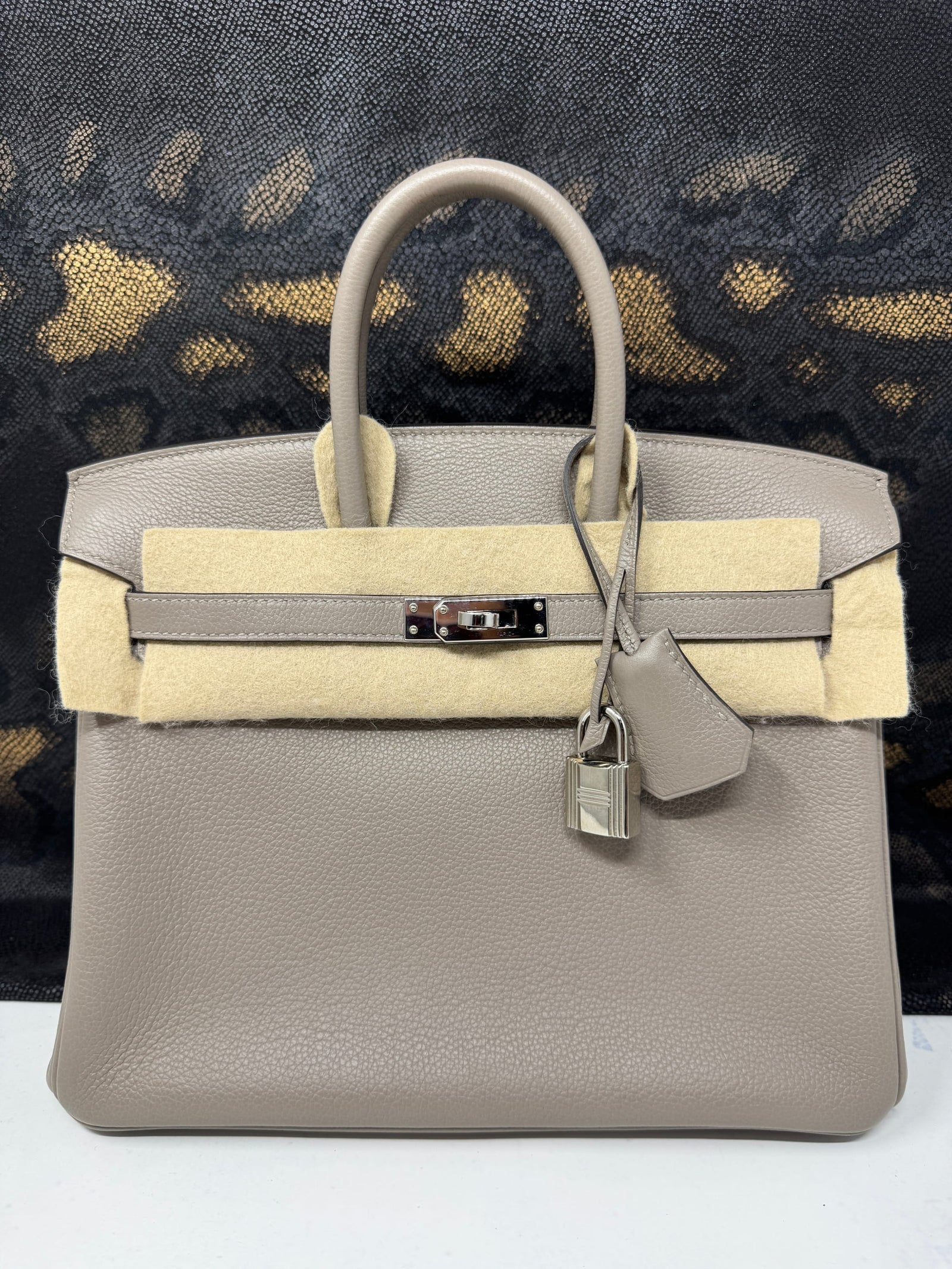 Birkin 25 Togo Gris Asphalte Palladium Hardware
