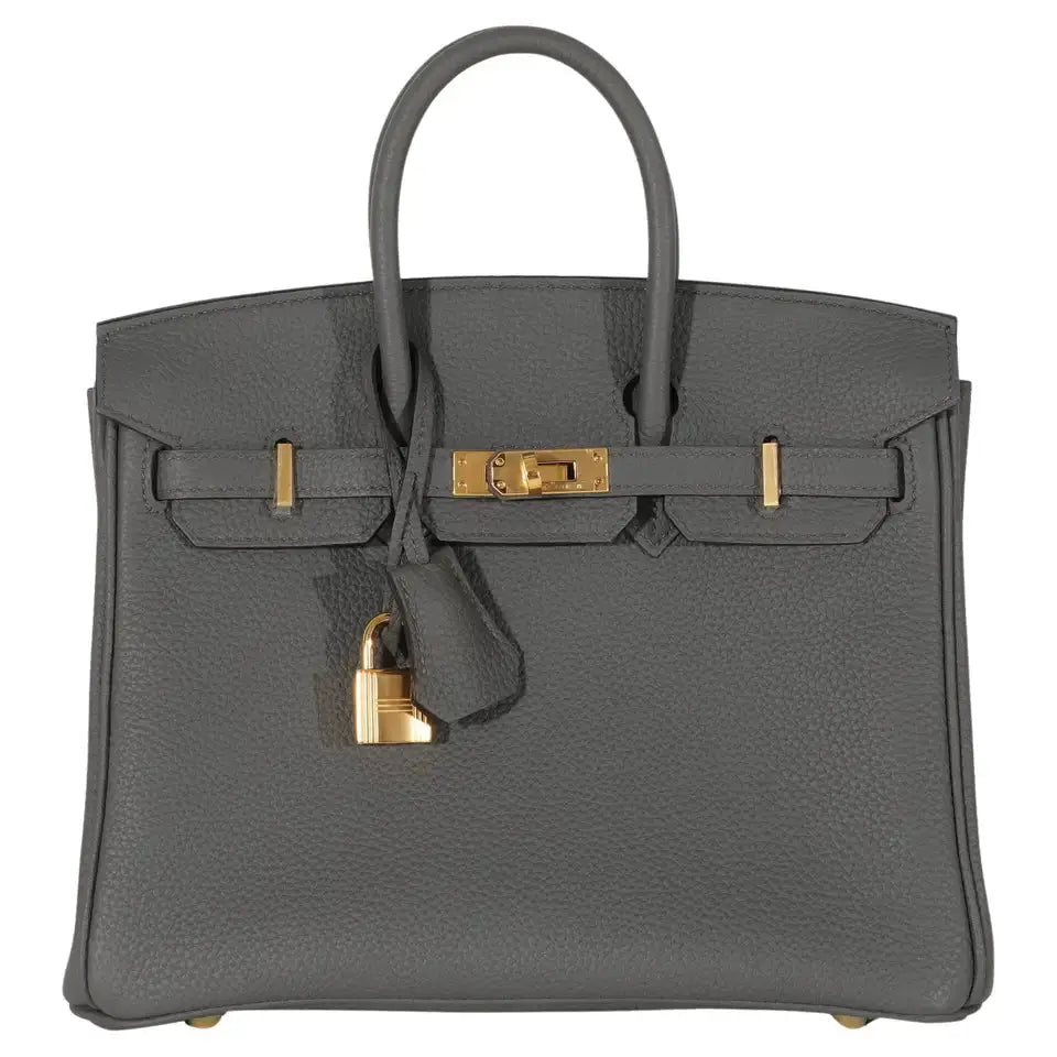 Hermès | Sacs à Main Birkin 25 Togo Gris Etain Gold Hardware