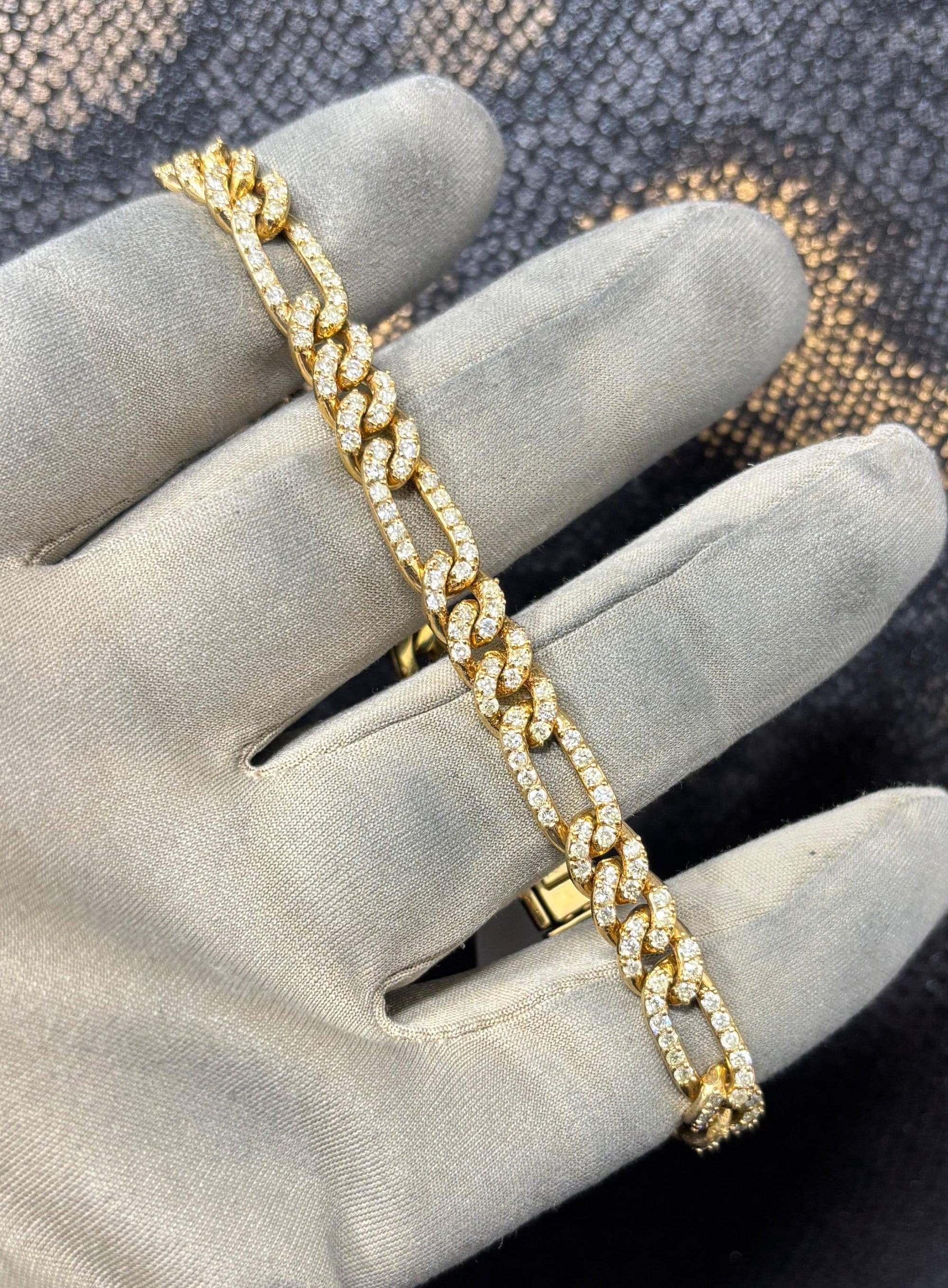 Bijoux Liquidation | Neuf Bracelet 7.5mm Figaro diamant