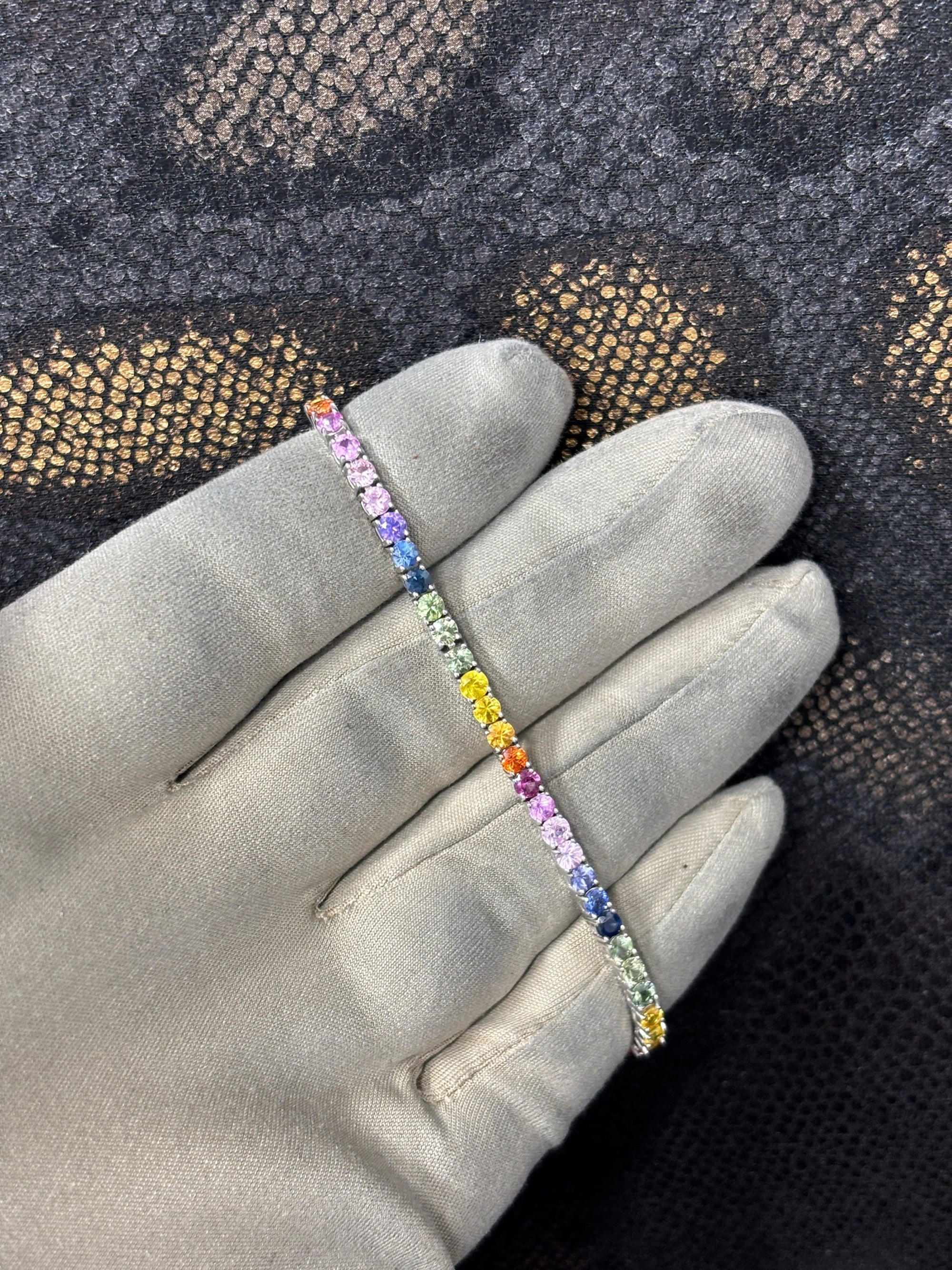 Bijoux Liquidation | Neuf Bracelet Tennis Rainbow (CB)
