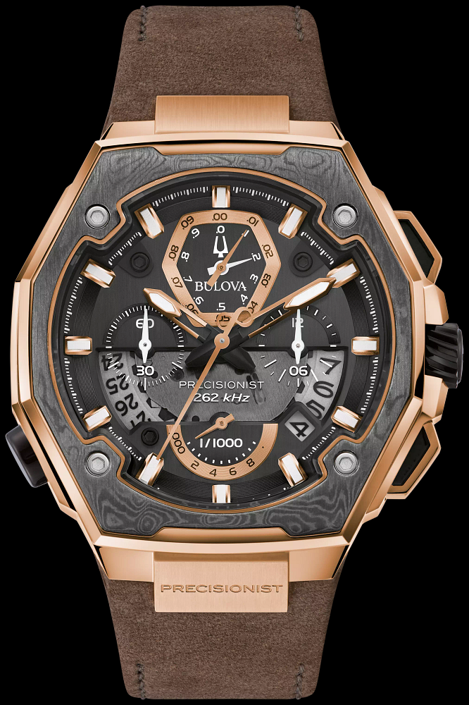 Montre Bulova | Montre Homme Bulova Precisionist - 98B356 Or Rose