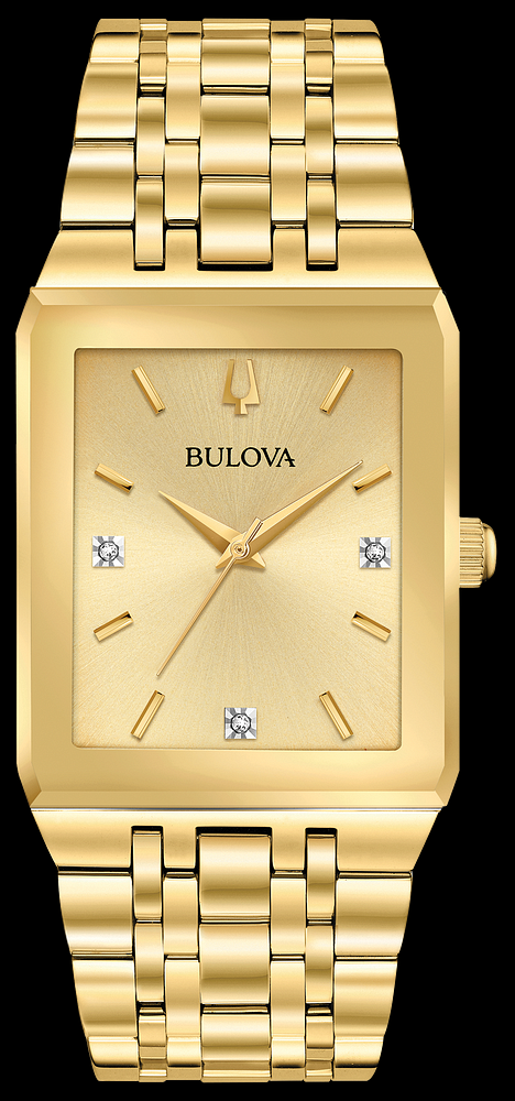 Montre Bulova | Montre Homme Bulova Quadra - 97D120 Or Jaune
