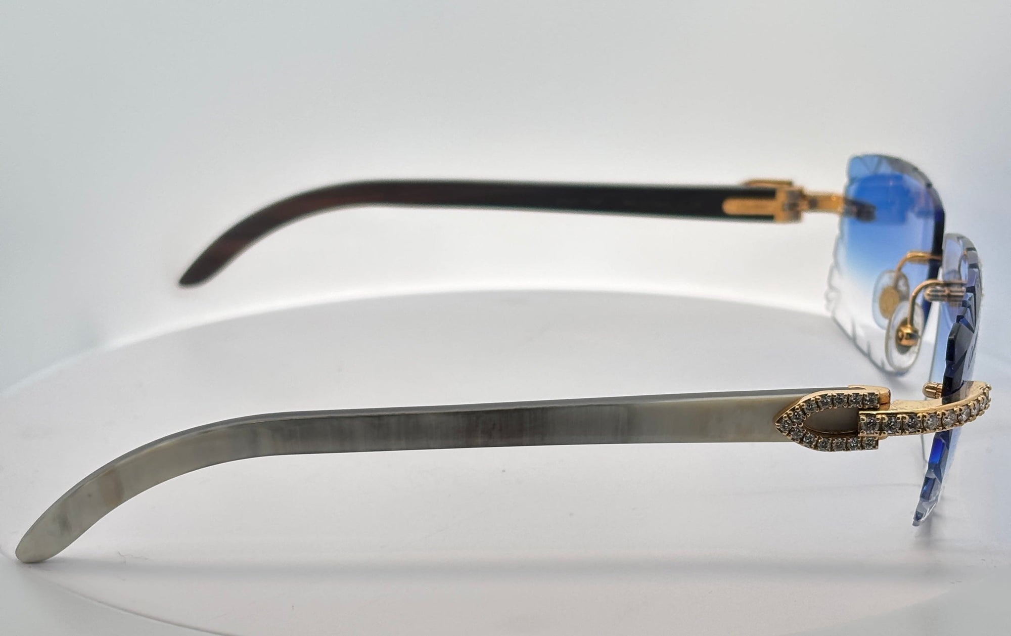 Bijoux Liquidation | Lunette Homme Cartier Buffalo Or Jaune