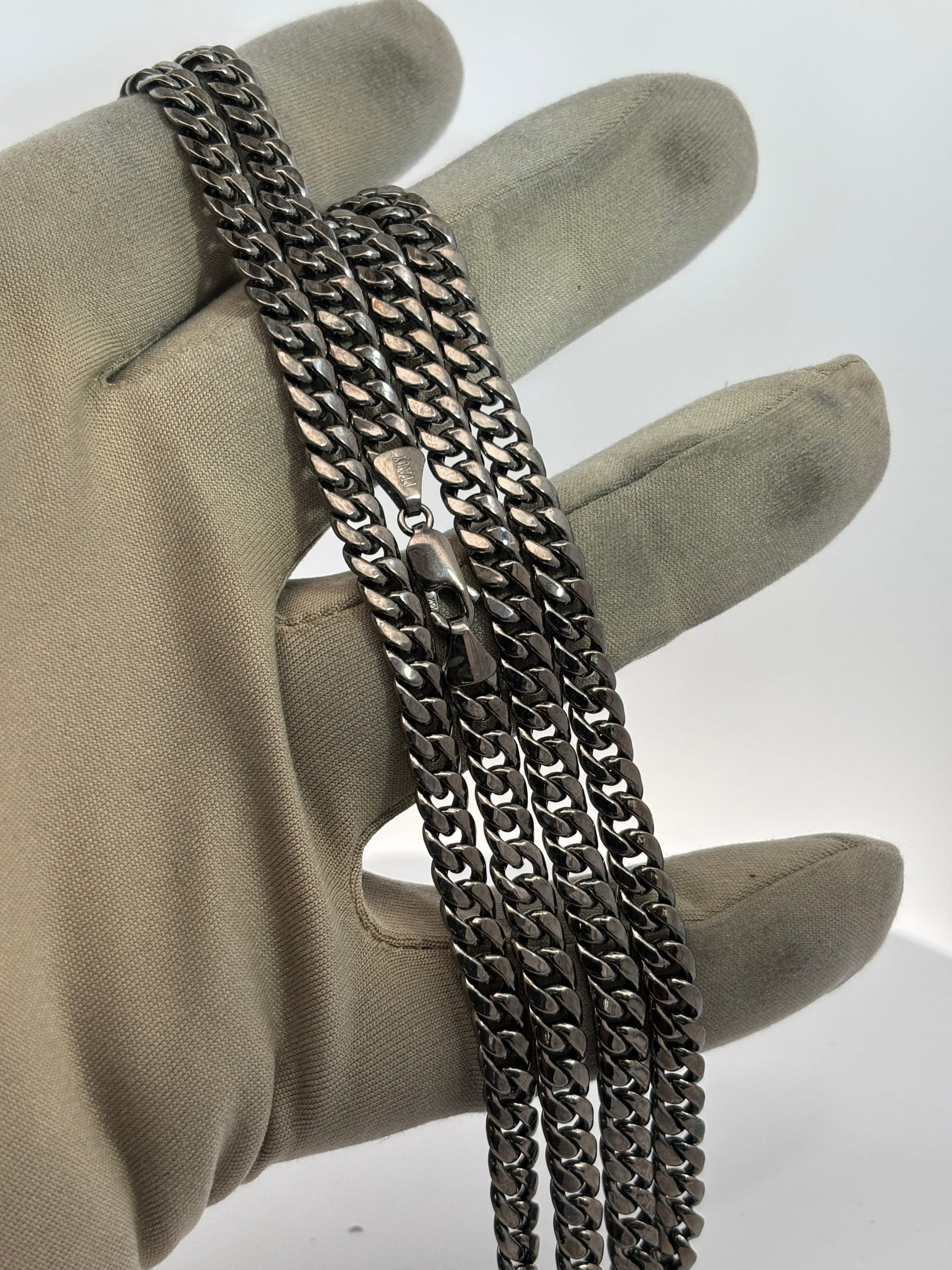 Bijoux Liquidation | Neuf Chaine 5.5mm Cuban or noir