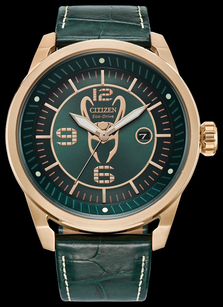 Montre Citizen | Montre Homme Citizen Marvel Loki AW1363-06W Or Rose