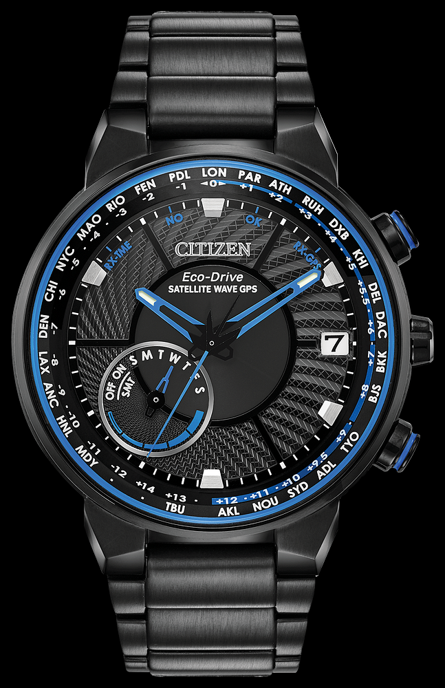 Montre Citizen | Montre Homme Citizen Satellite Wave GPS Freedom CC3038-51E Or Noir