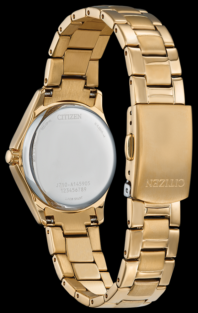 Montre Citizen | Montre Femme Citizen Silhouette Crystal FE1147-79P Or Jaune