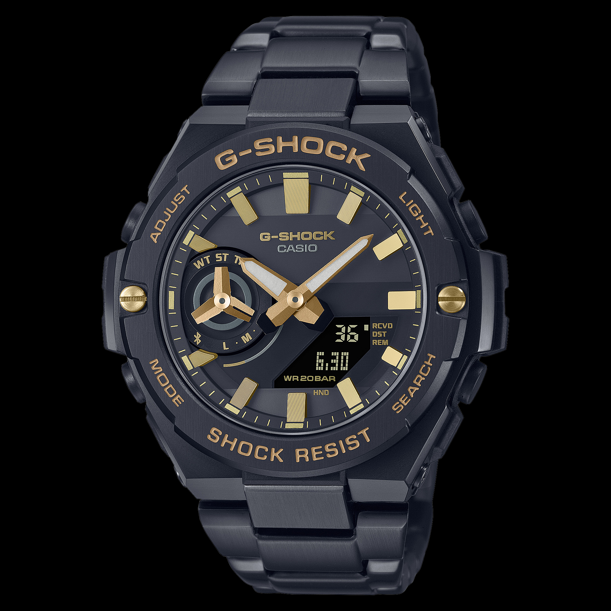 Montre G-Shock | Montre Homme G-Steel G-SHOCK GST-B500BD-1A9 Or Jaune