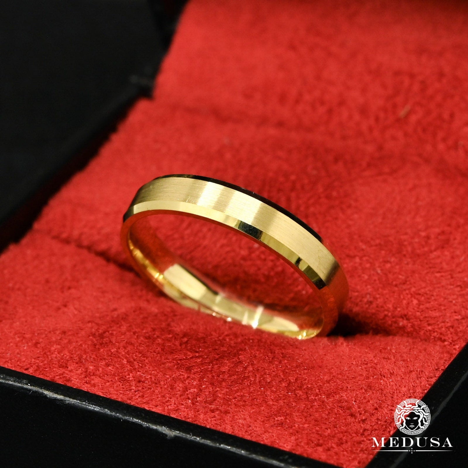 Jonc en Or 10K | Jonc Homme Jonc H17 Or Jaune - MED100-4