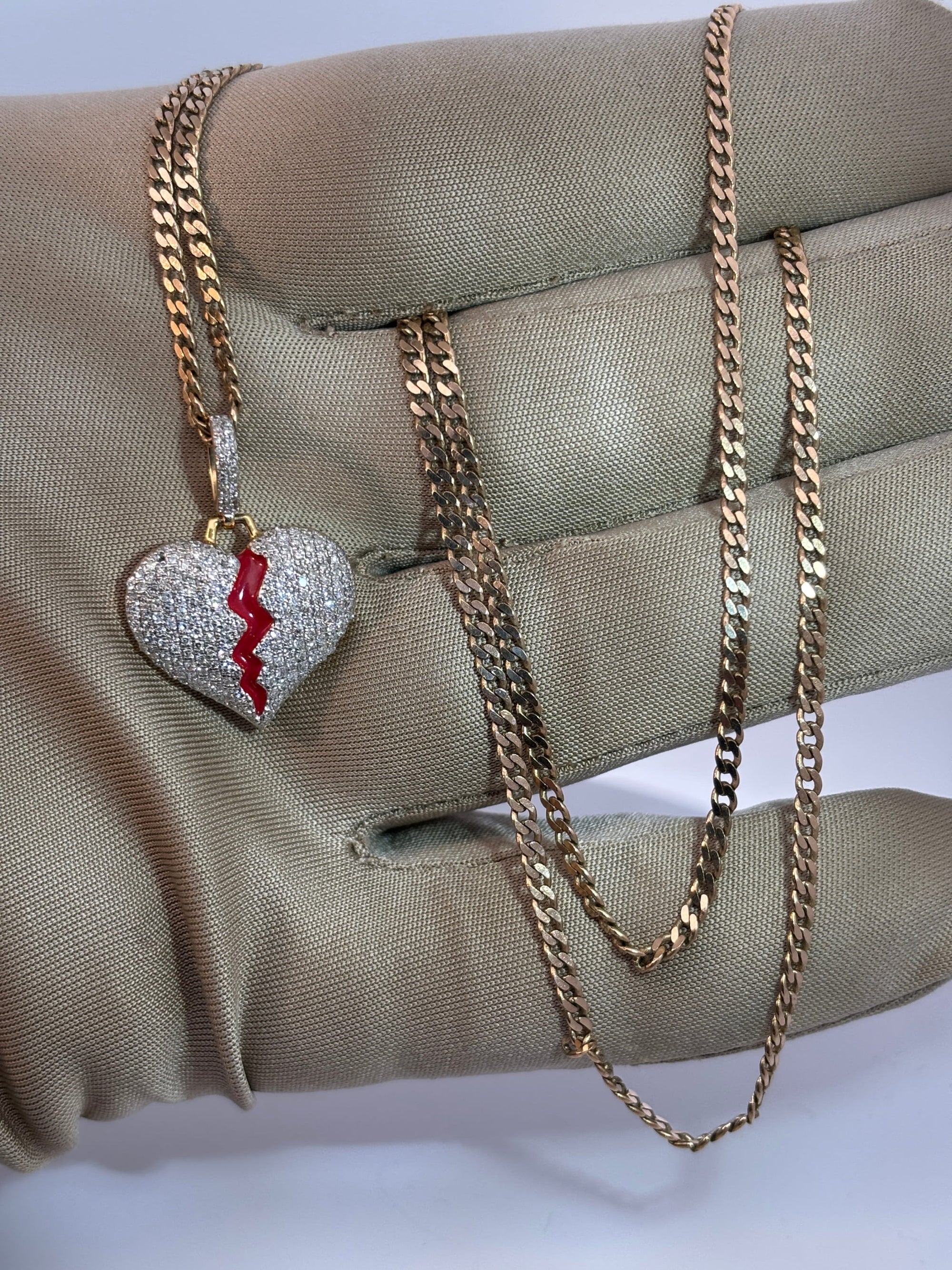 Bijoux Liquidation | Remise à Neuf Kit Flat Curb + Pendentif Diamant