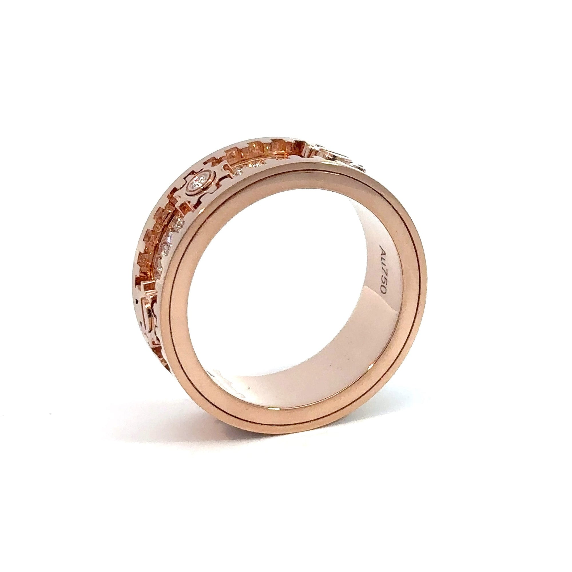 Jonc à Diamants en Or 18K | Jonc Homme Love D1 - Diamant