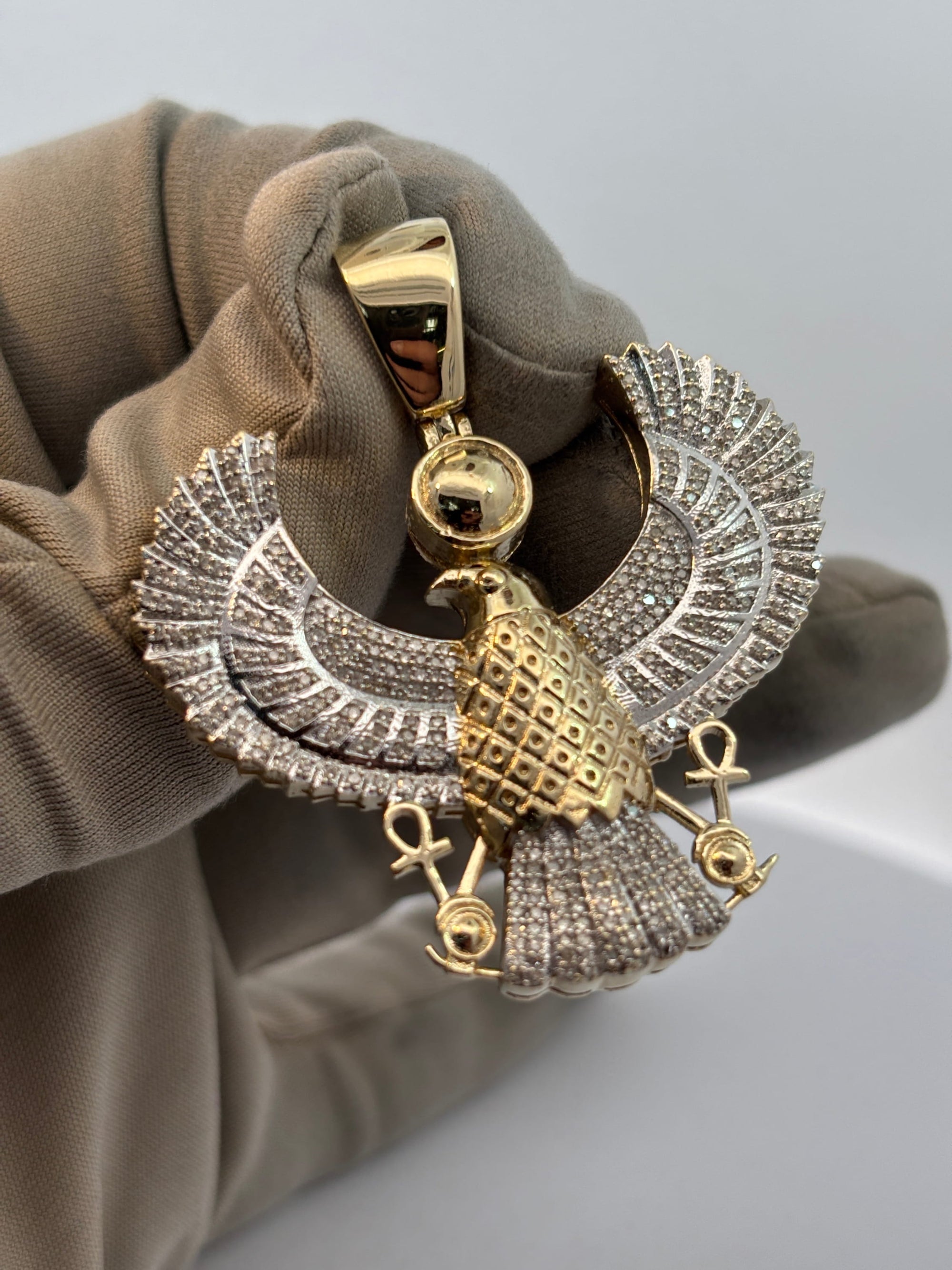 Bijoux Seconde Main | Remise à Neuf Pendentif Horus Diamant