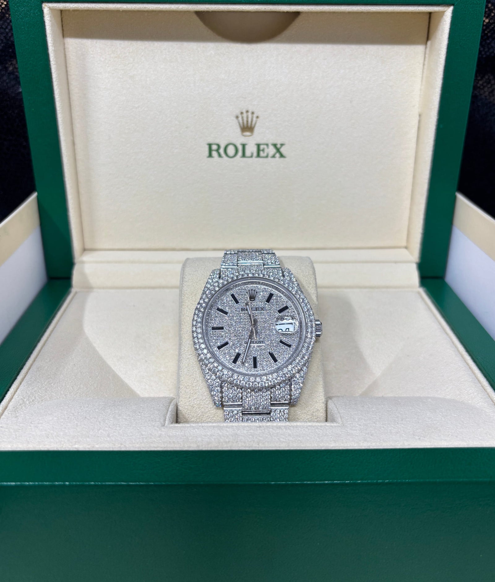 Bijoux Seconde Main | Remise à Neuf Rolex 41mm Iced Stick