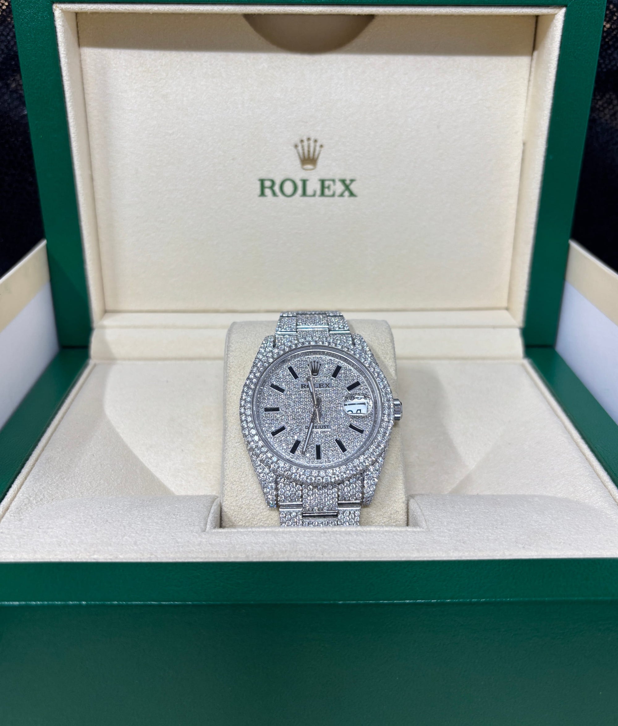 Bijoux Seconde Main | Remise à Neuf Rolex 41mm Iced Stick
