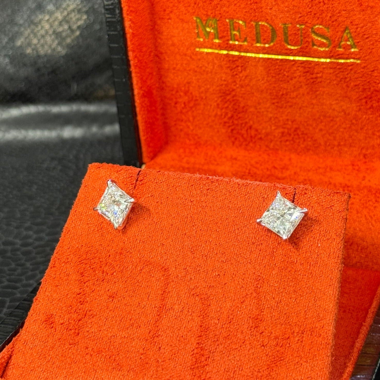 Bijoux Liquidation | Neuf Studs Square Cut 4.05Ct LAB (CB59)