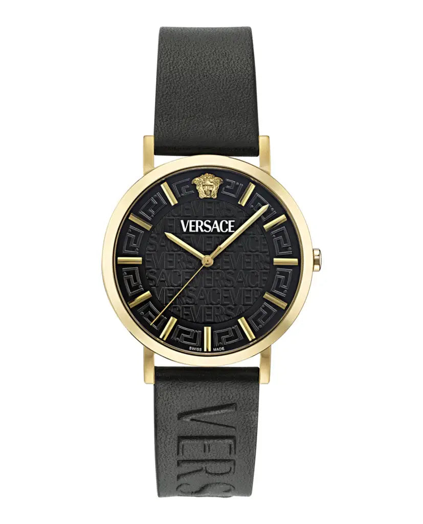 Montre Versace | Montre Homme Versace Greca Slim - VE8Q00224 Or Jaune