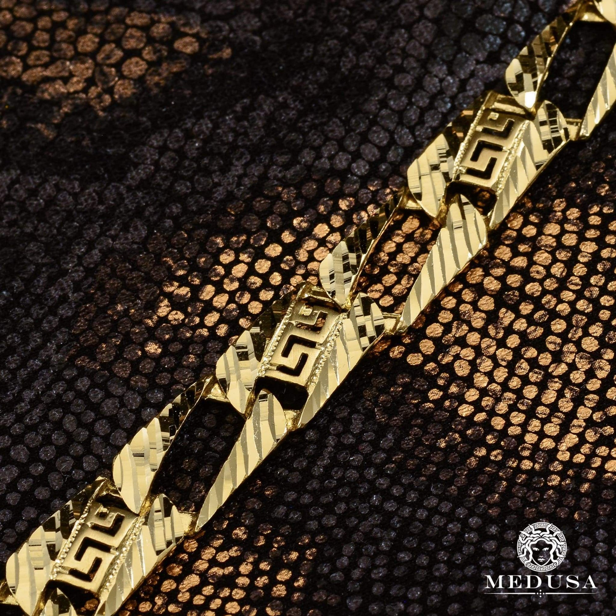 10K Gold Bracelet | Men's Bracelet 12mm Gianni M14 Bracelet