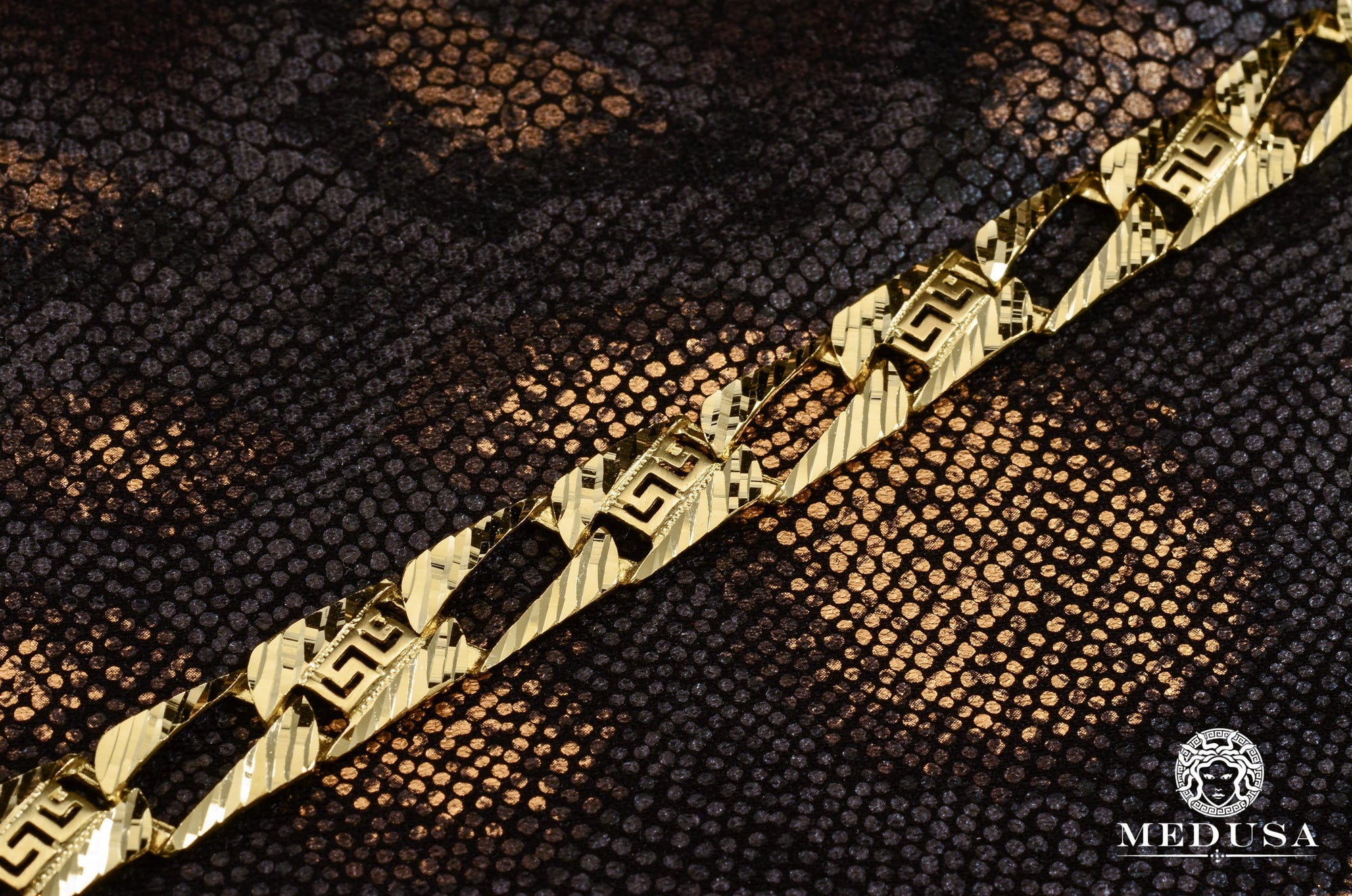 10K Gold Bracelet | Men's Bracelet 12mm Gianni M14 Bracelet