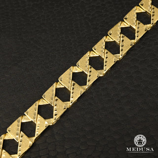 12mm Meshy M-CBE Bracelet  - 7'' / Yellow Gold