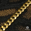 10K Gold Bracelet | Men&#39;s Bracelet 13.5mm Cuban Solid Bracelet