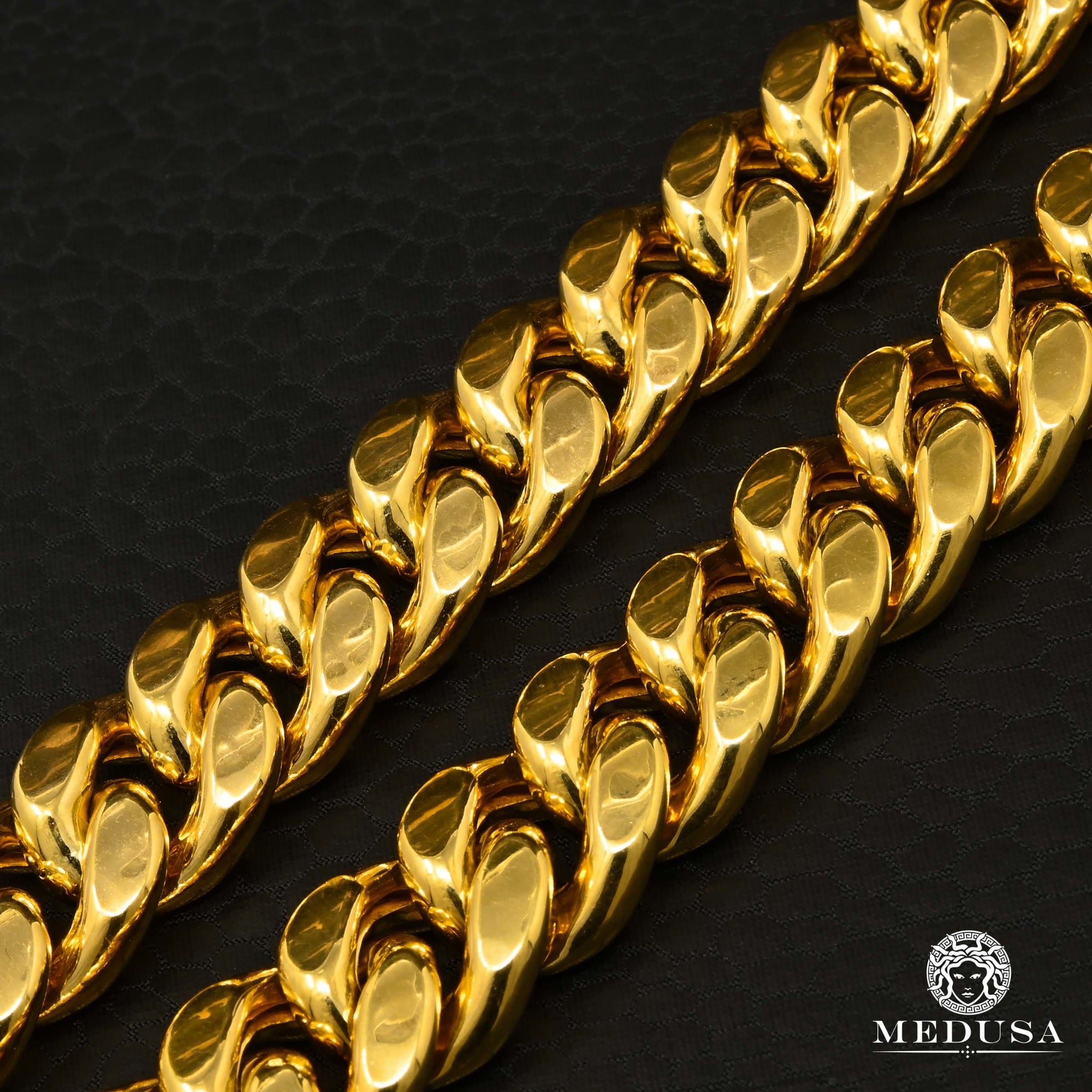 10K Gold Bracelet | Mens Bracelet 15mm Cuban Link Bracelet