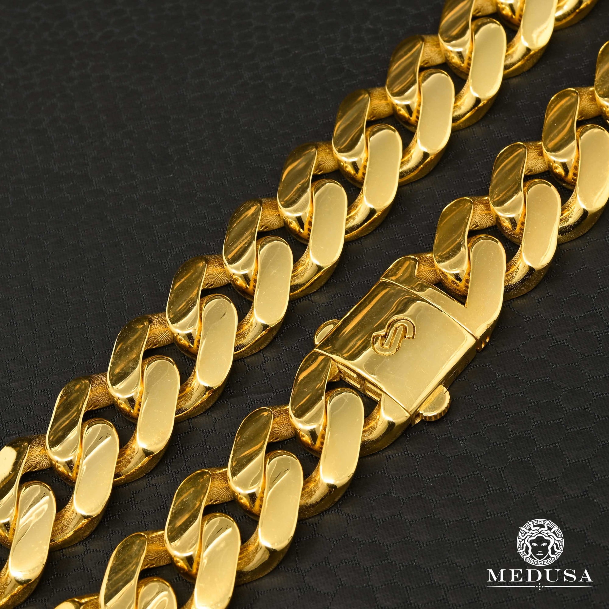 10K Gold Chain | 15mm Cuban Monaco chain