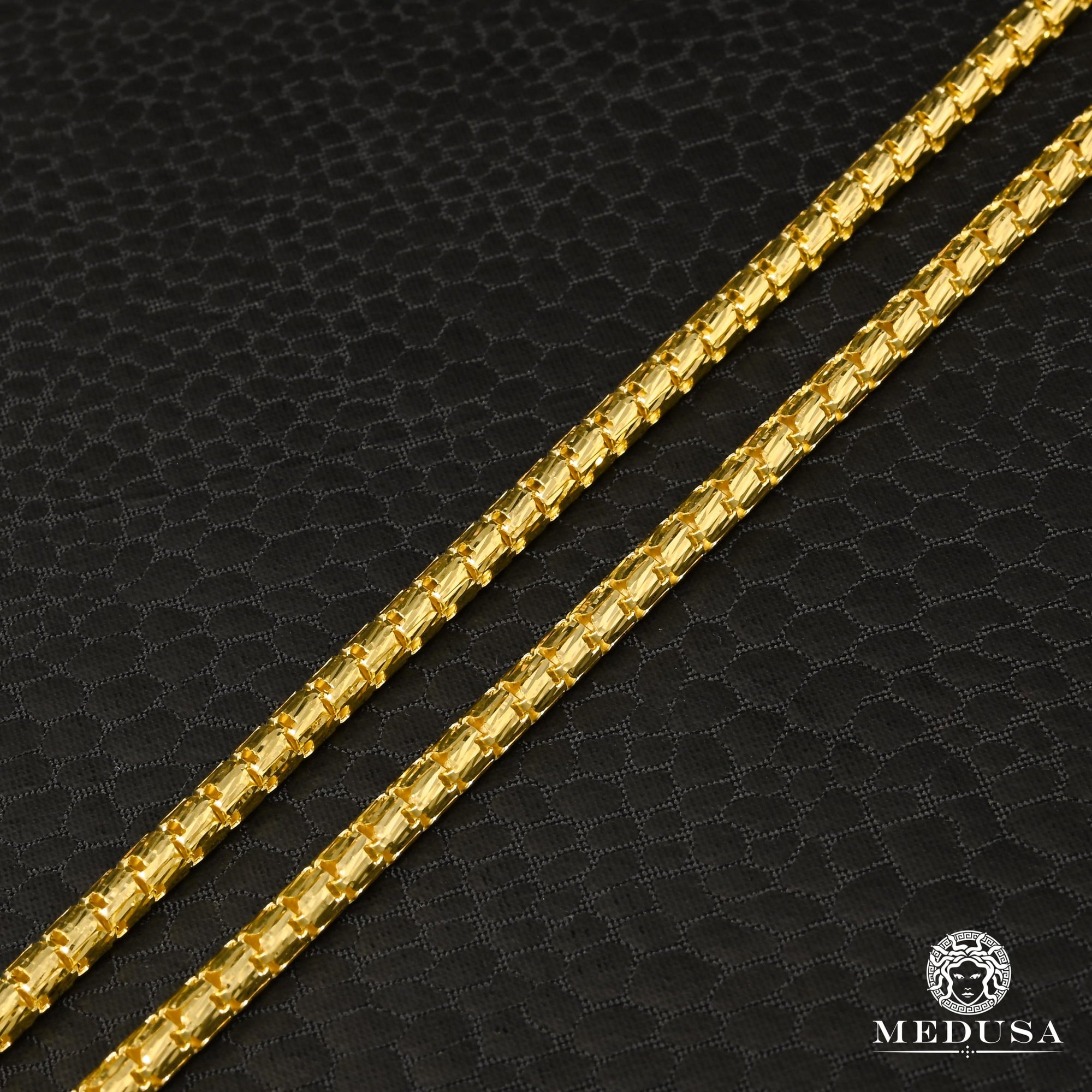 Chaîne en Or 10K | Chaîne 3.5mm Crocodile Chain