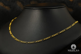 3.5mm Figaro Hollow - 18'' / Or Jaune