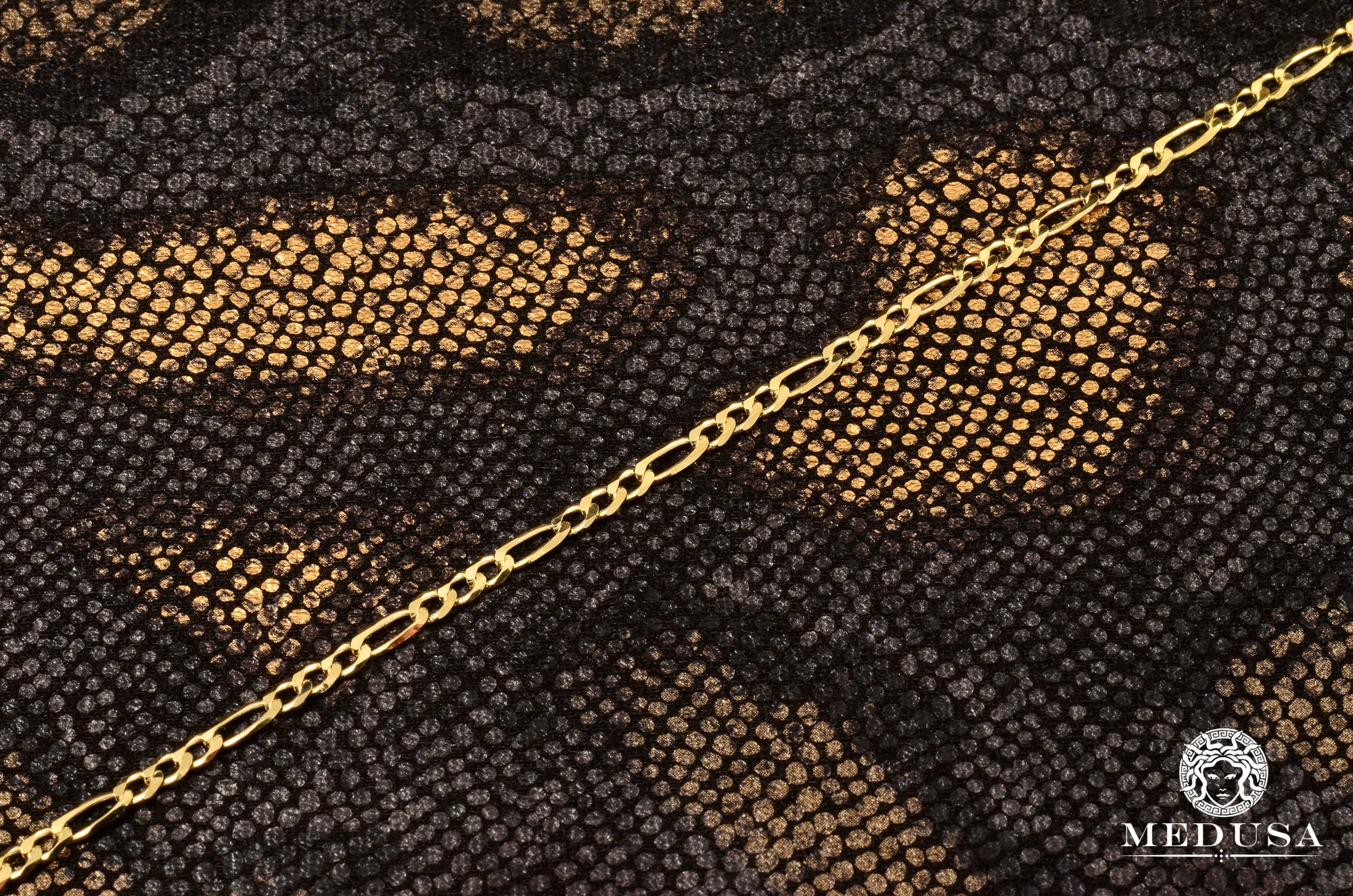 10K Gold Chain | Curb Chain 3mm Figaro Solid