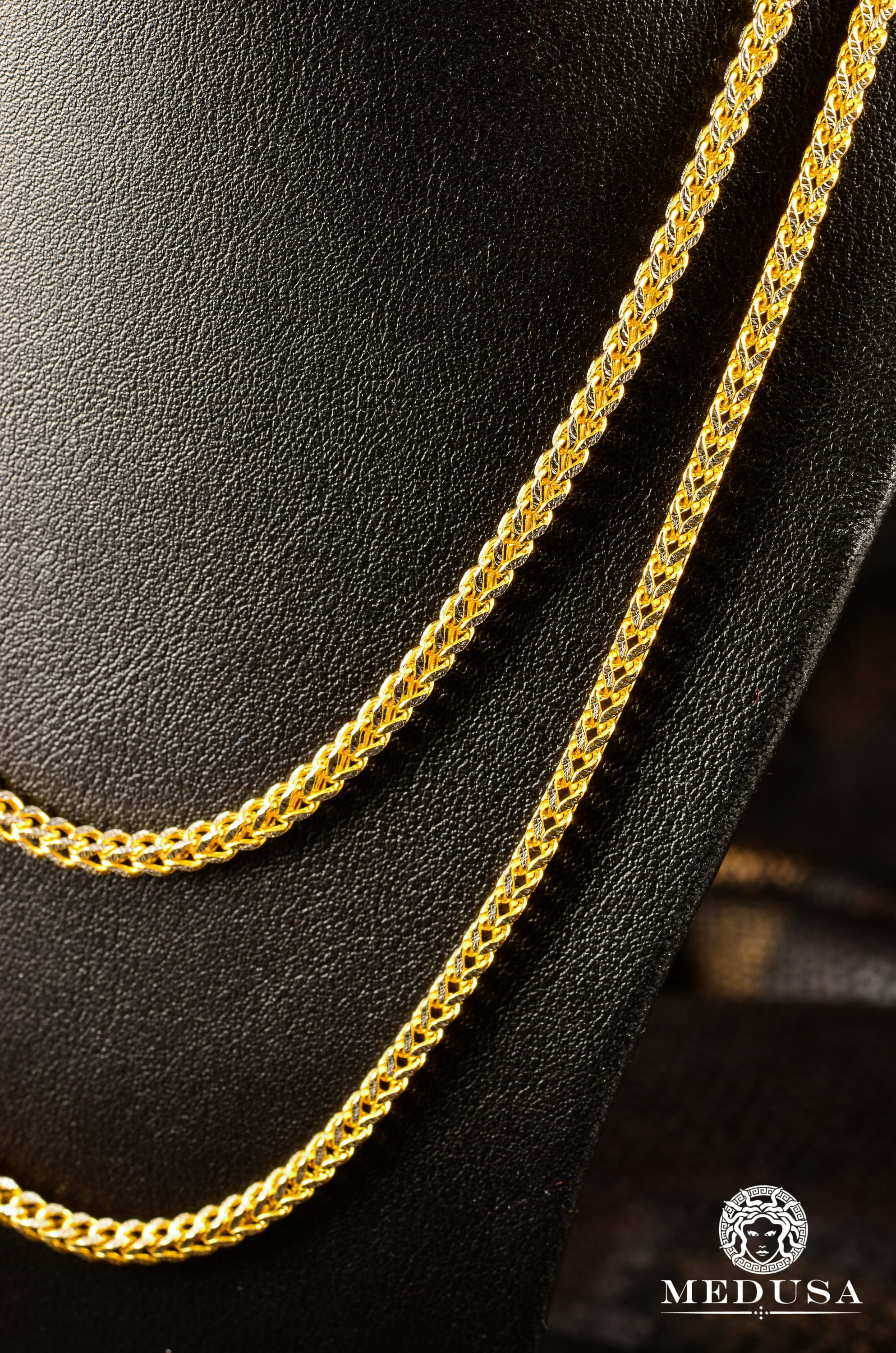 10K Gold Chain | 3mm Franco Diamond Cut chain