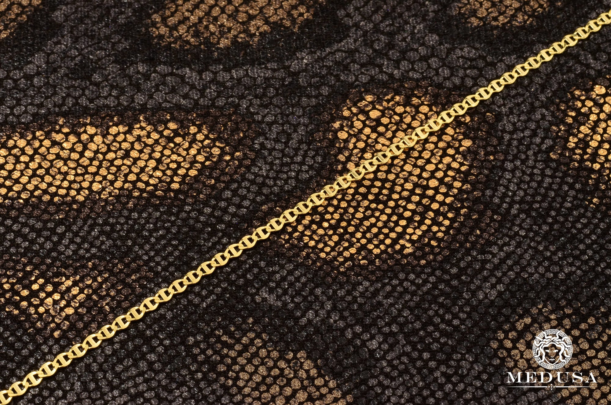 10K Gold Chain | Curb Chain 3mm Mariner Curb