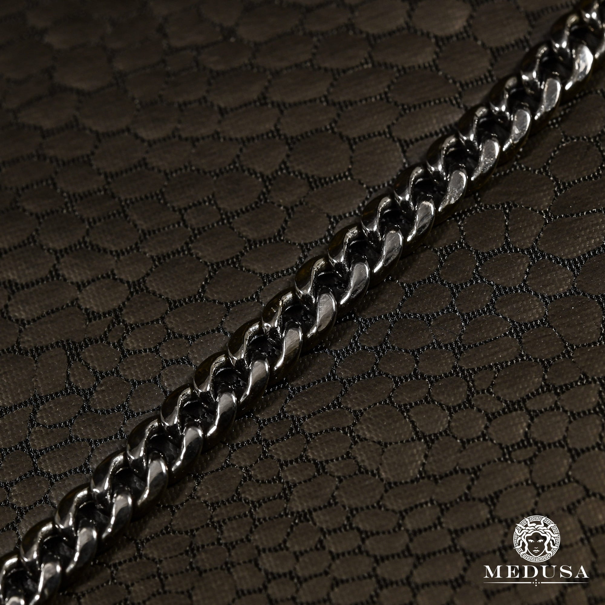 10K Gold Chain | Chain 4.5mm Cuban Gold Black