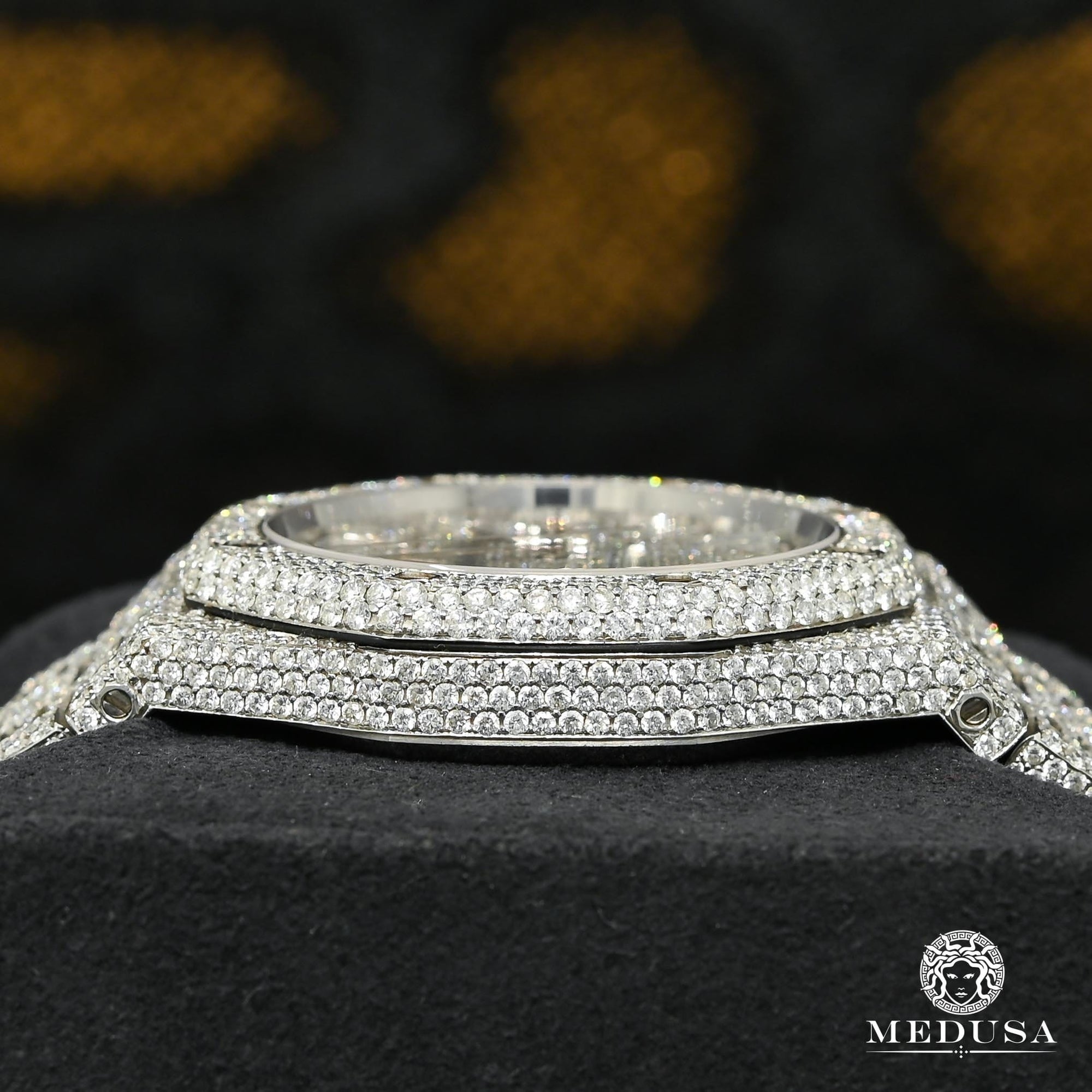 Montre Audemars Piguet | Montre Homme 41mm Audemars Piguet Royal Oak - Full Iced Stainless