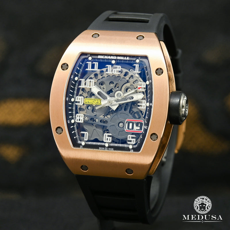Rose Gold Montre Richard Mille Diamant Prix Bijoux Medusa